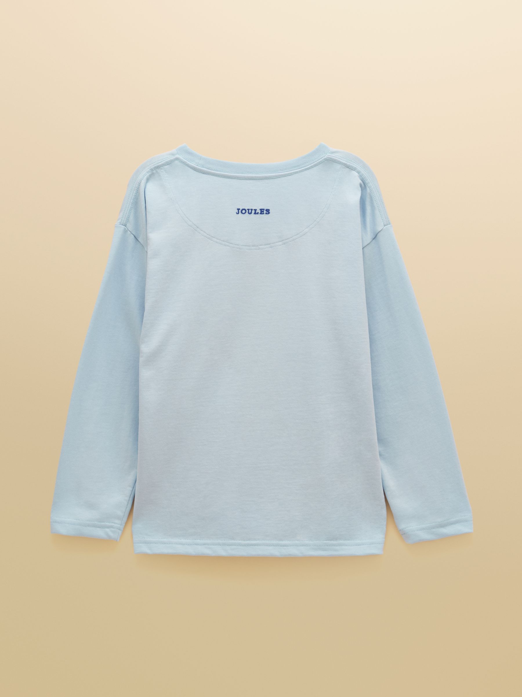Boys' Finlay Blue Jonty Long Sleeve Applique Graphic T-Shirt - Image 2 of 5