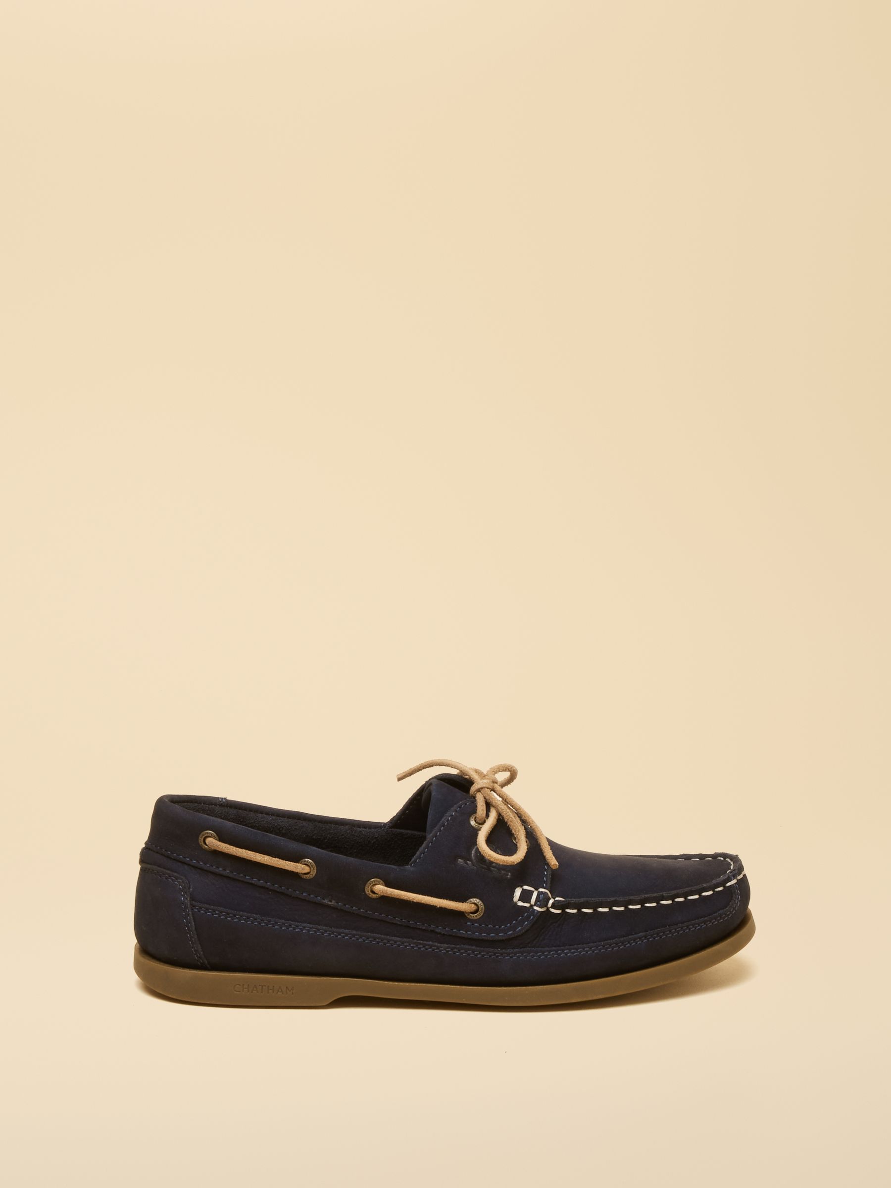 Joules X Chatham Navy Cove Deck Shoes - Image 2 of 6