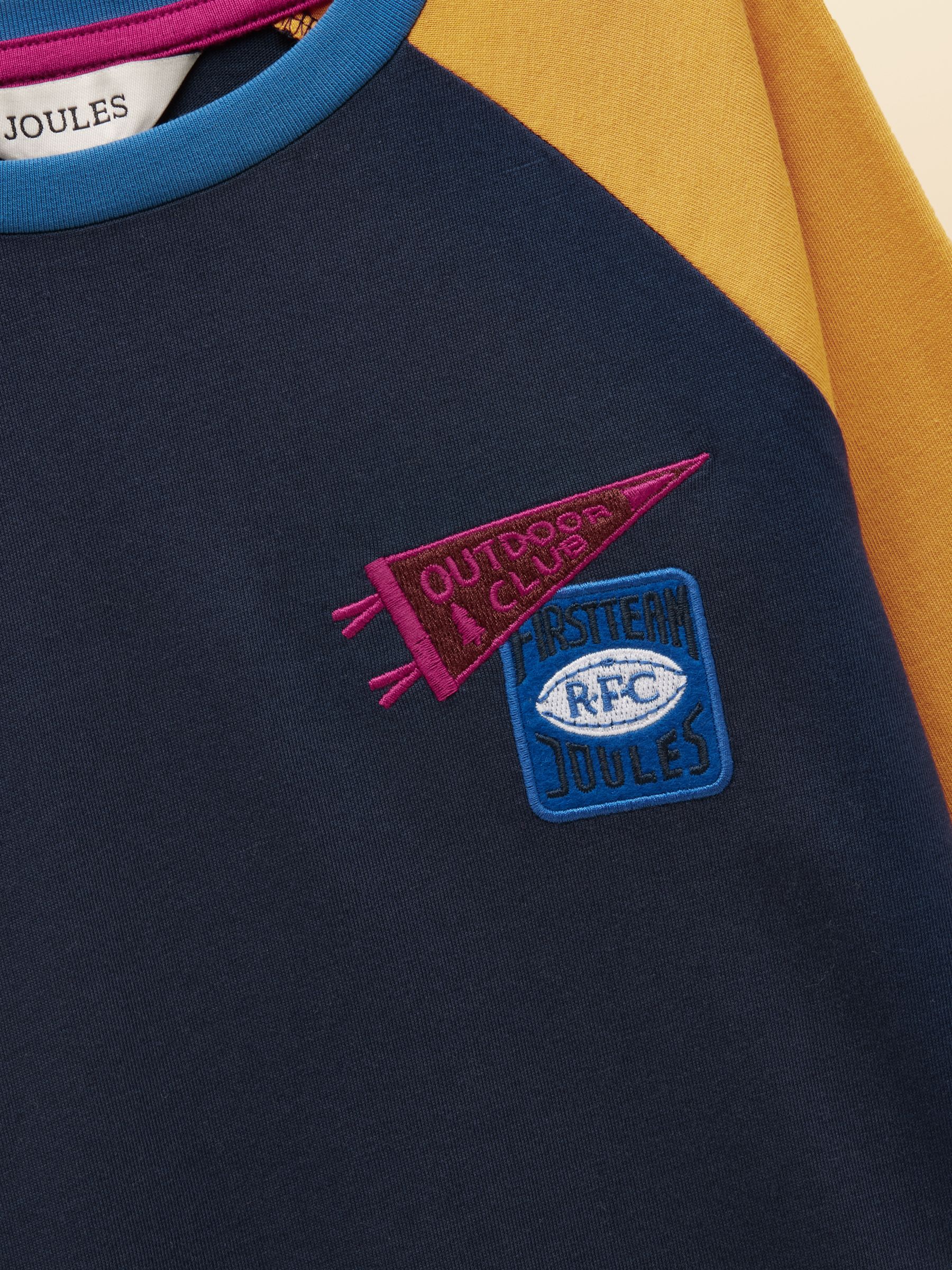 Boys' Bennett Navy Raglan Long Sleeve Top - Image 3 of 4