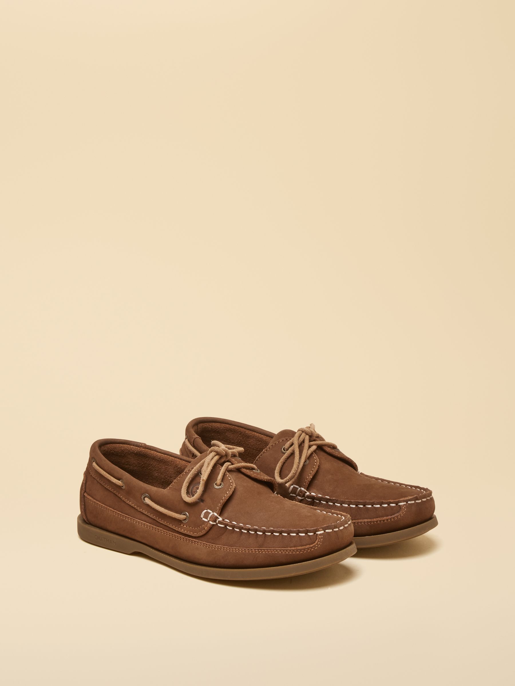 Joules X Chatham Tan Cove Deck Shoes - Image 1 of 7