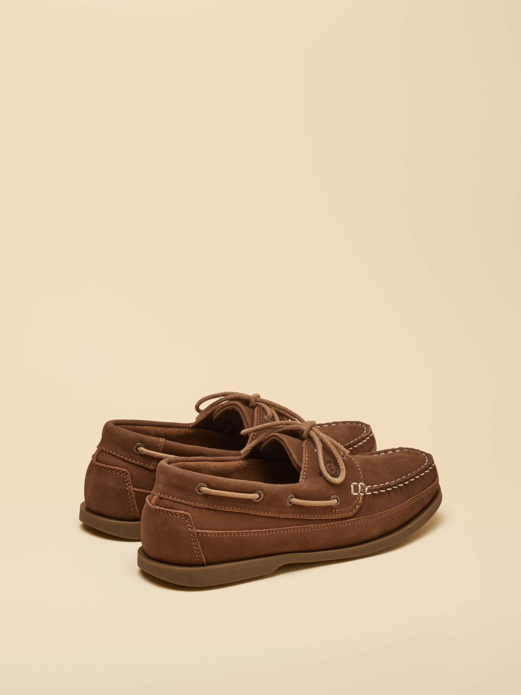 Joules X Chatham Tan Cove Deck Shoes - Image 2 of 7