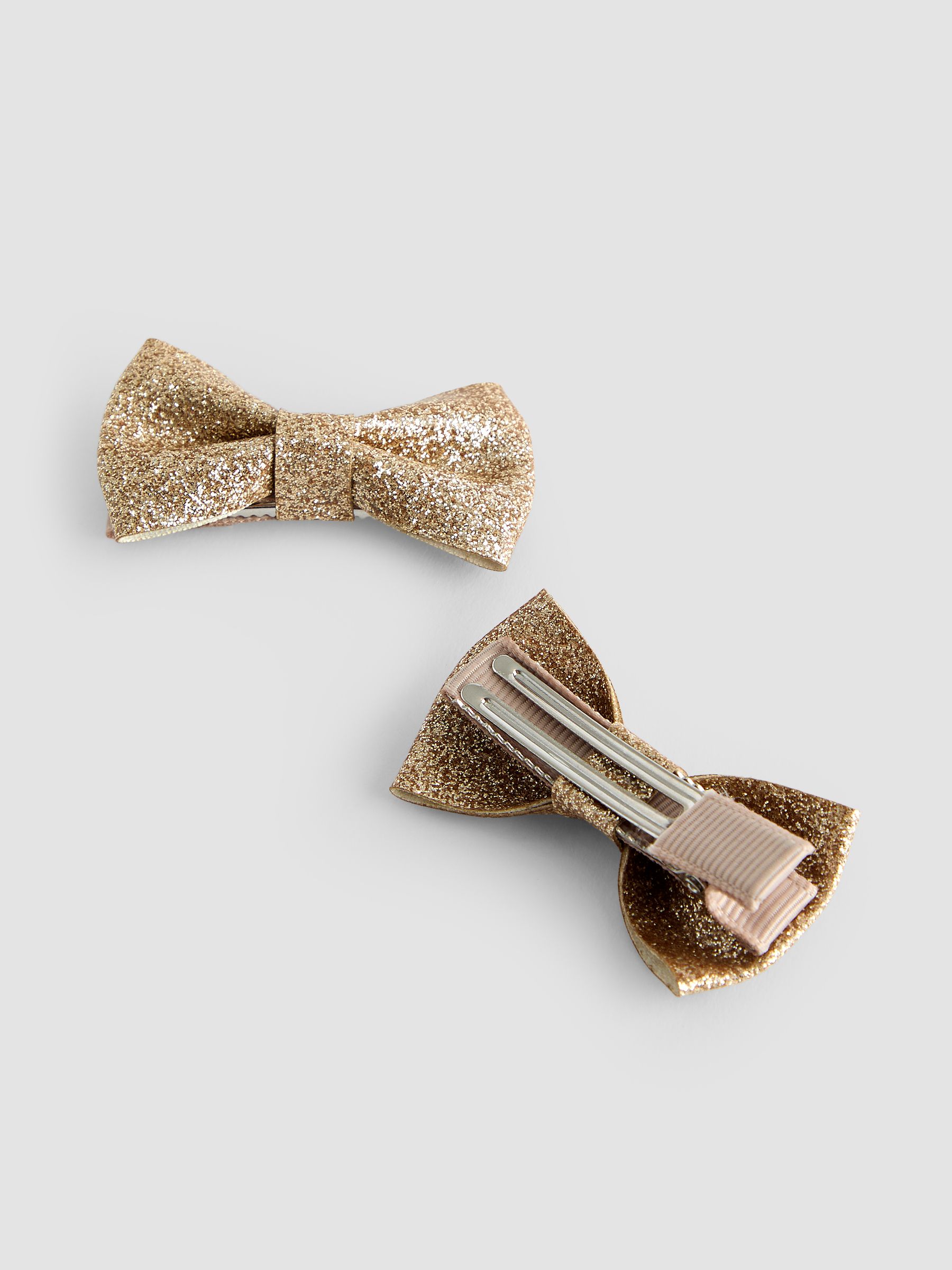 Gold 2-Pack Glitter Bows - Image 3 of 3
