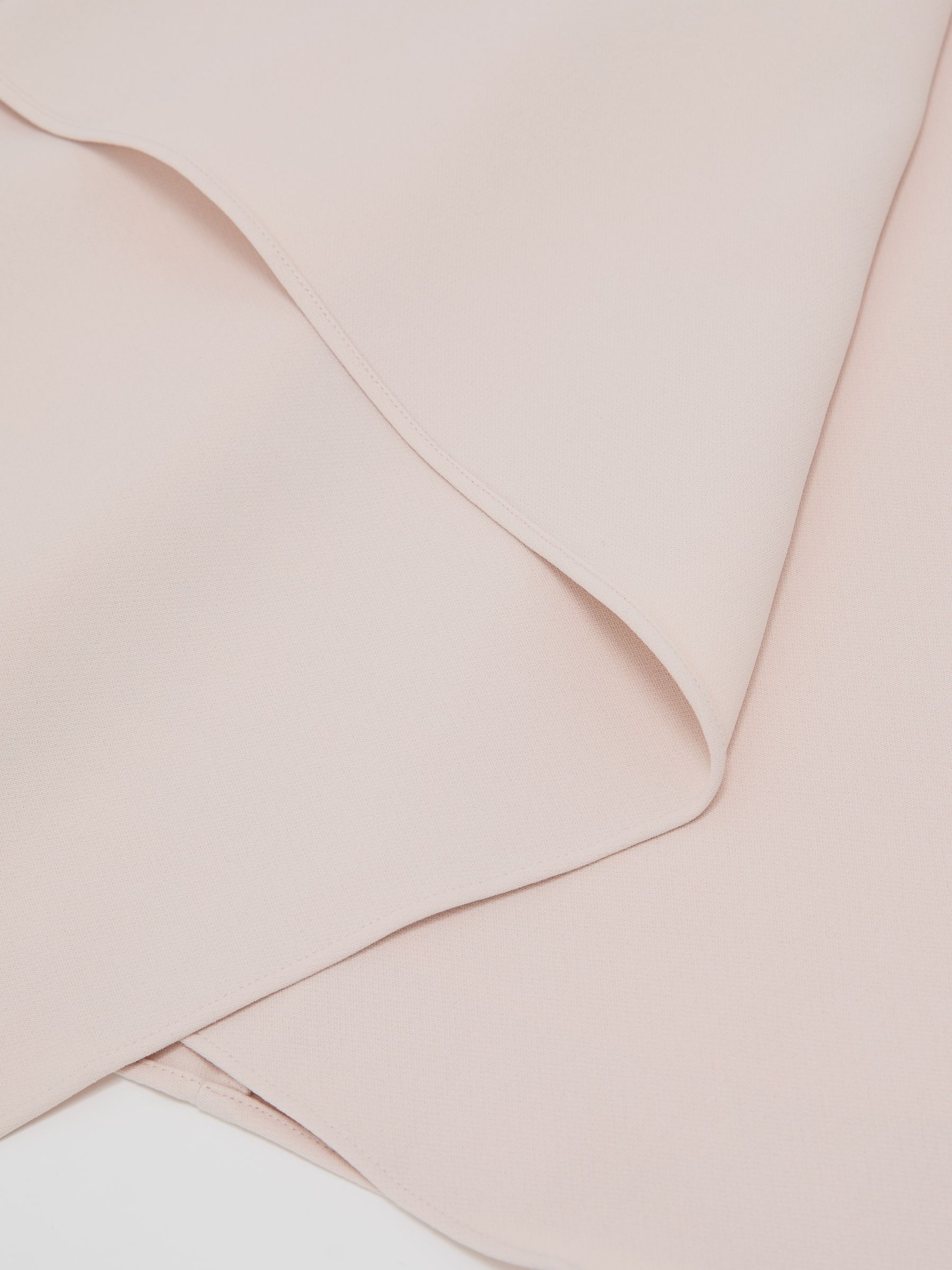 Draped Sleeveless Shift Dress in Pink - Image 4 of 4