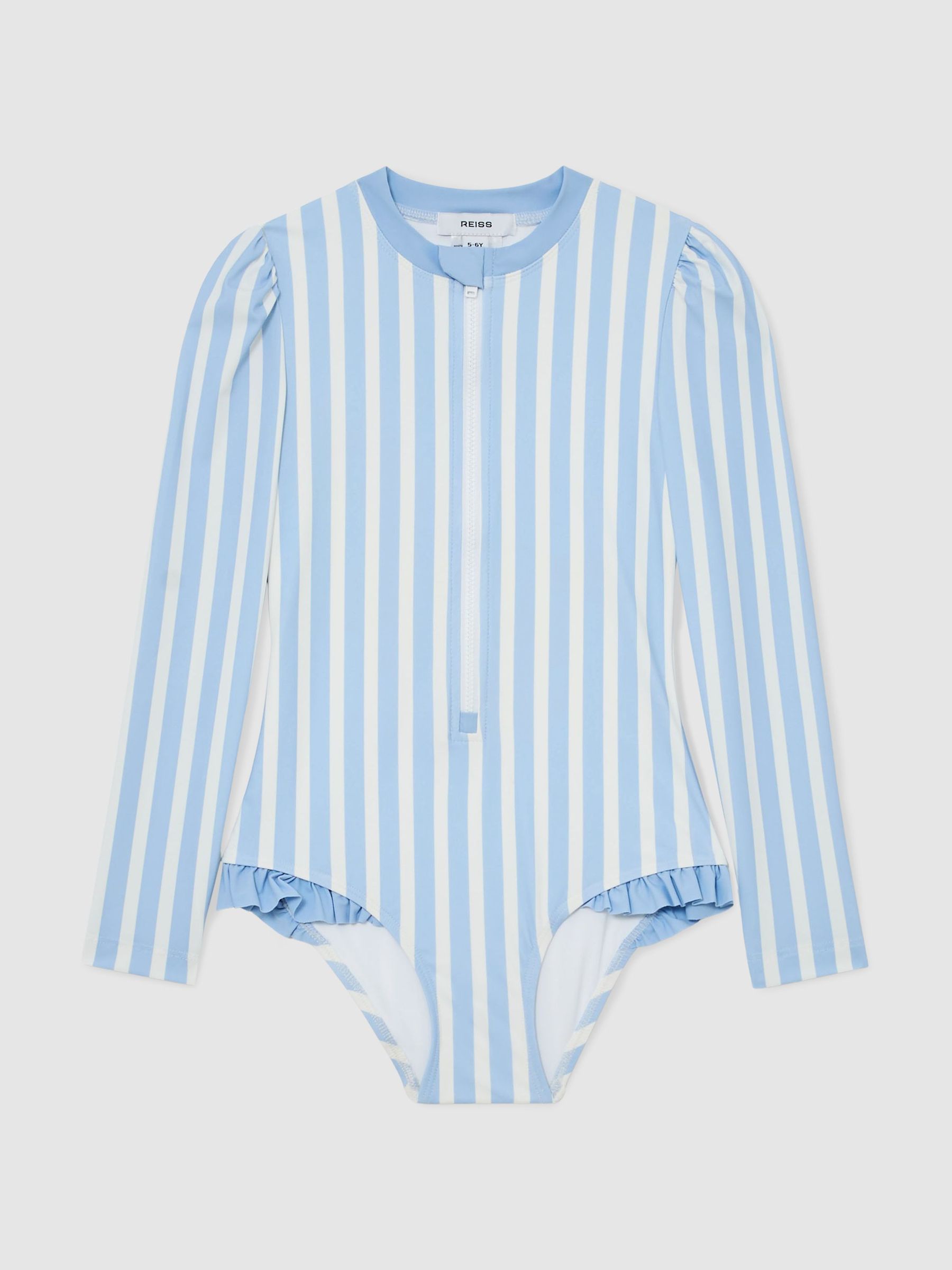 Swimsuits in Blue/Ivory - Image 1 of 3