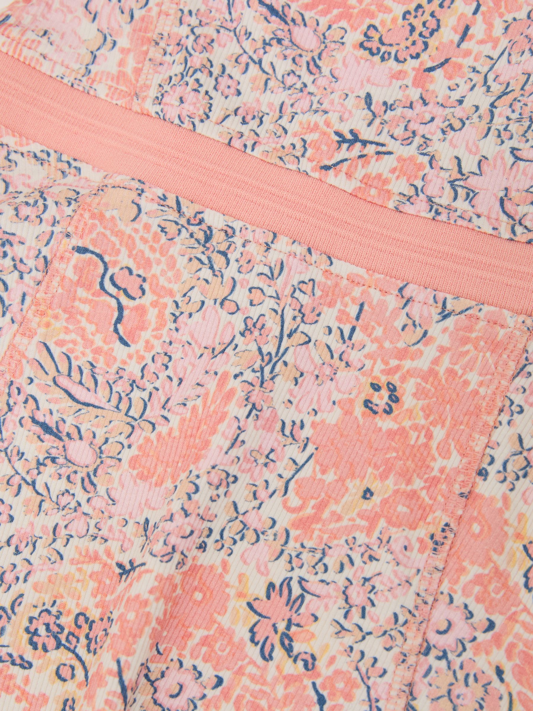 Stretch-Cotton Floral Sleeveless Dress in Multi - Image 4 of 4