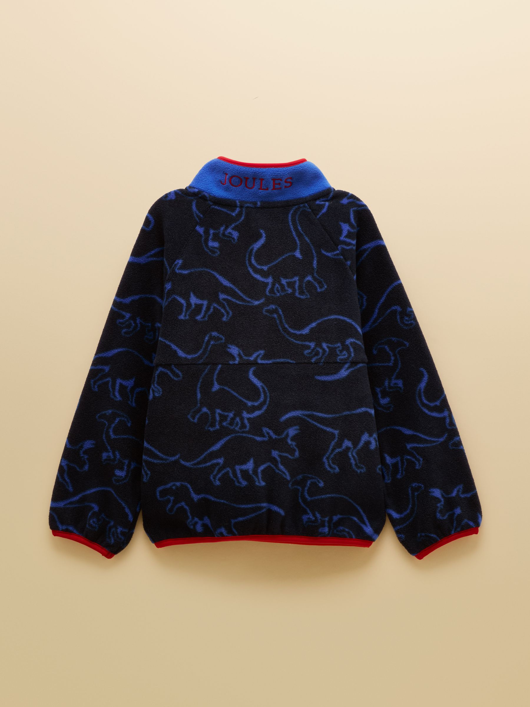 Boys' Breeze Blue Dino Polar Fleece Quarter Zip - Image 2 of 5 Boys' Breeze Blue Dino Polar Fleece Quarter Zip - Image 2 of 5