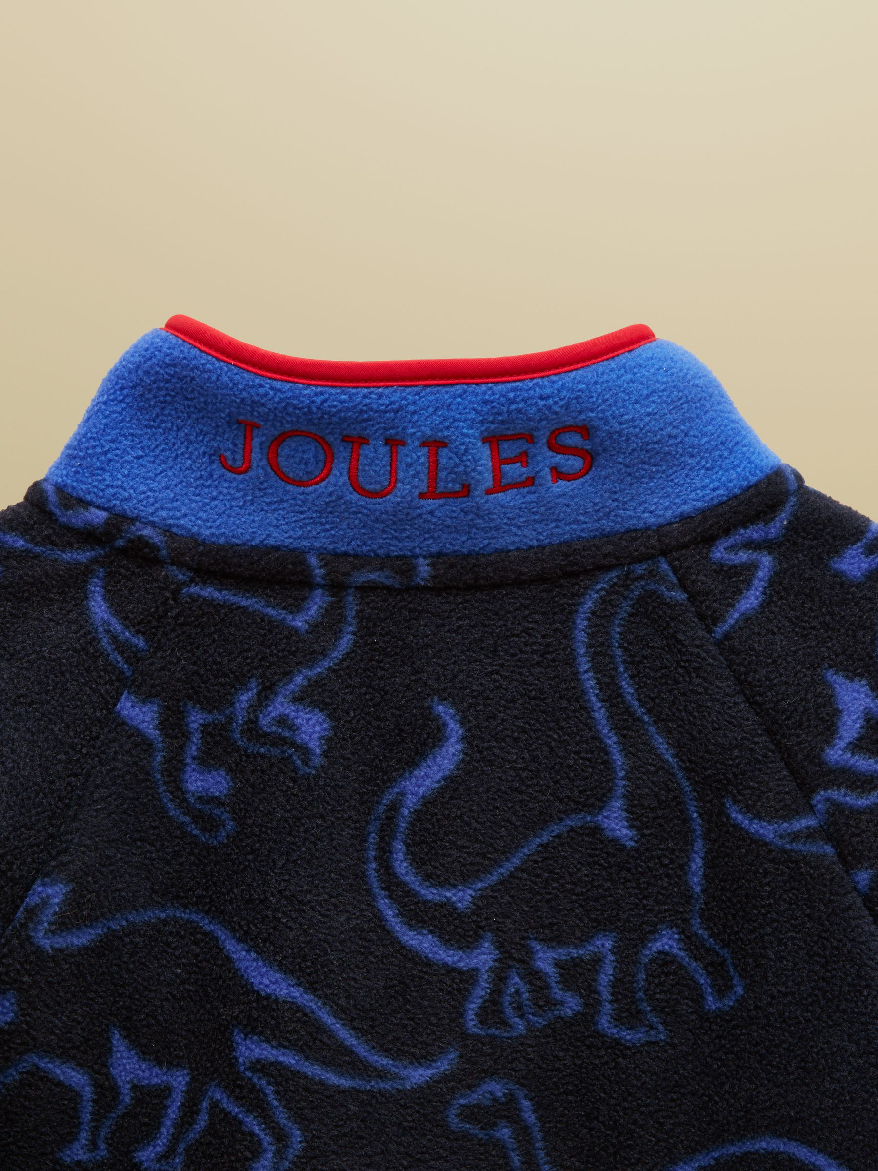 Boys' Breeze Blue Dino Polar Fleece Quarter Zip - Image 5 of 5