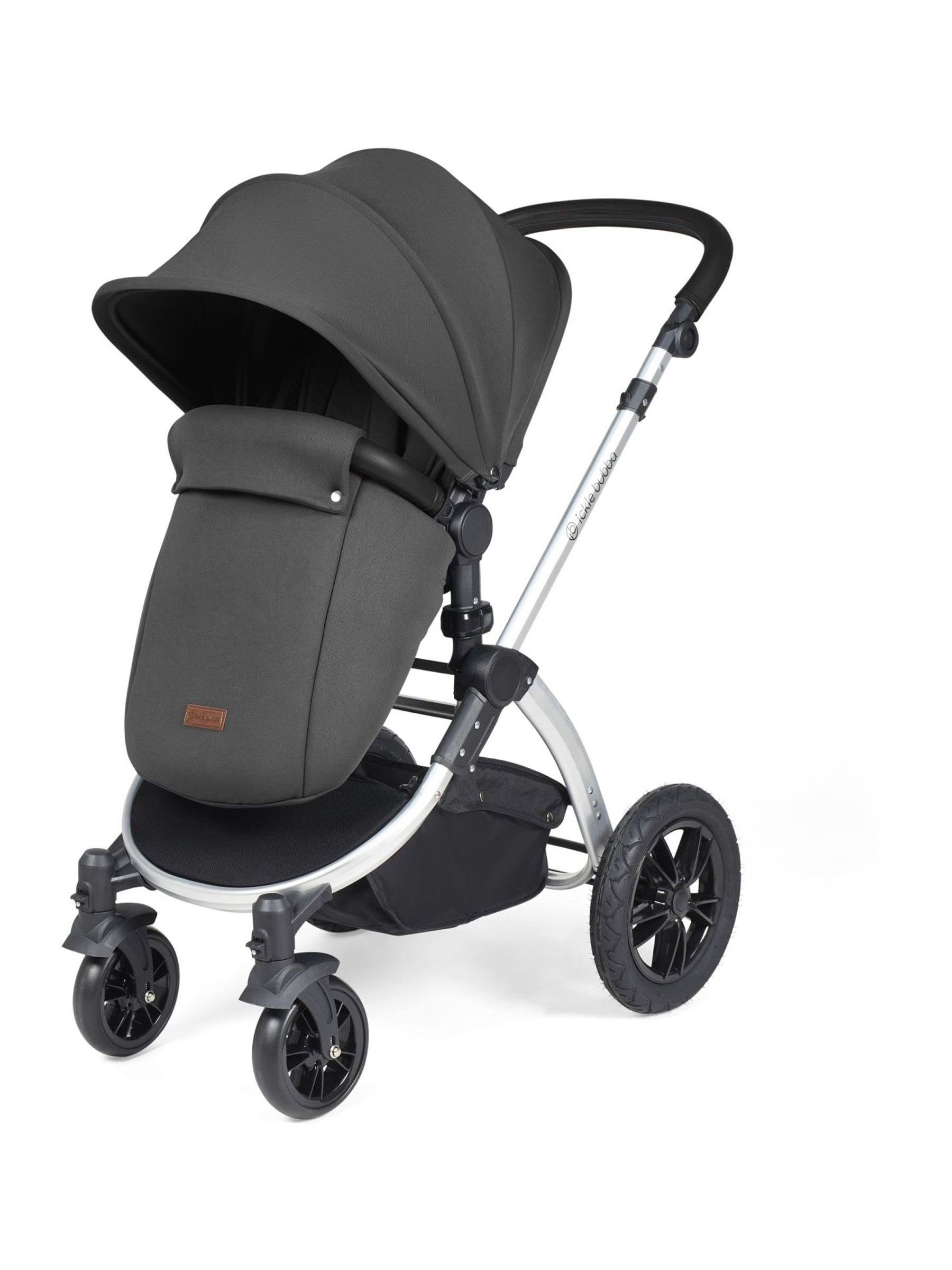 Ickle Bubba 12 Piece Grey Stomp Luxe Travel System with iSize Cirrus Car Seat - Image 3 of 5