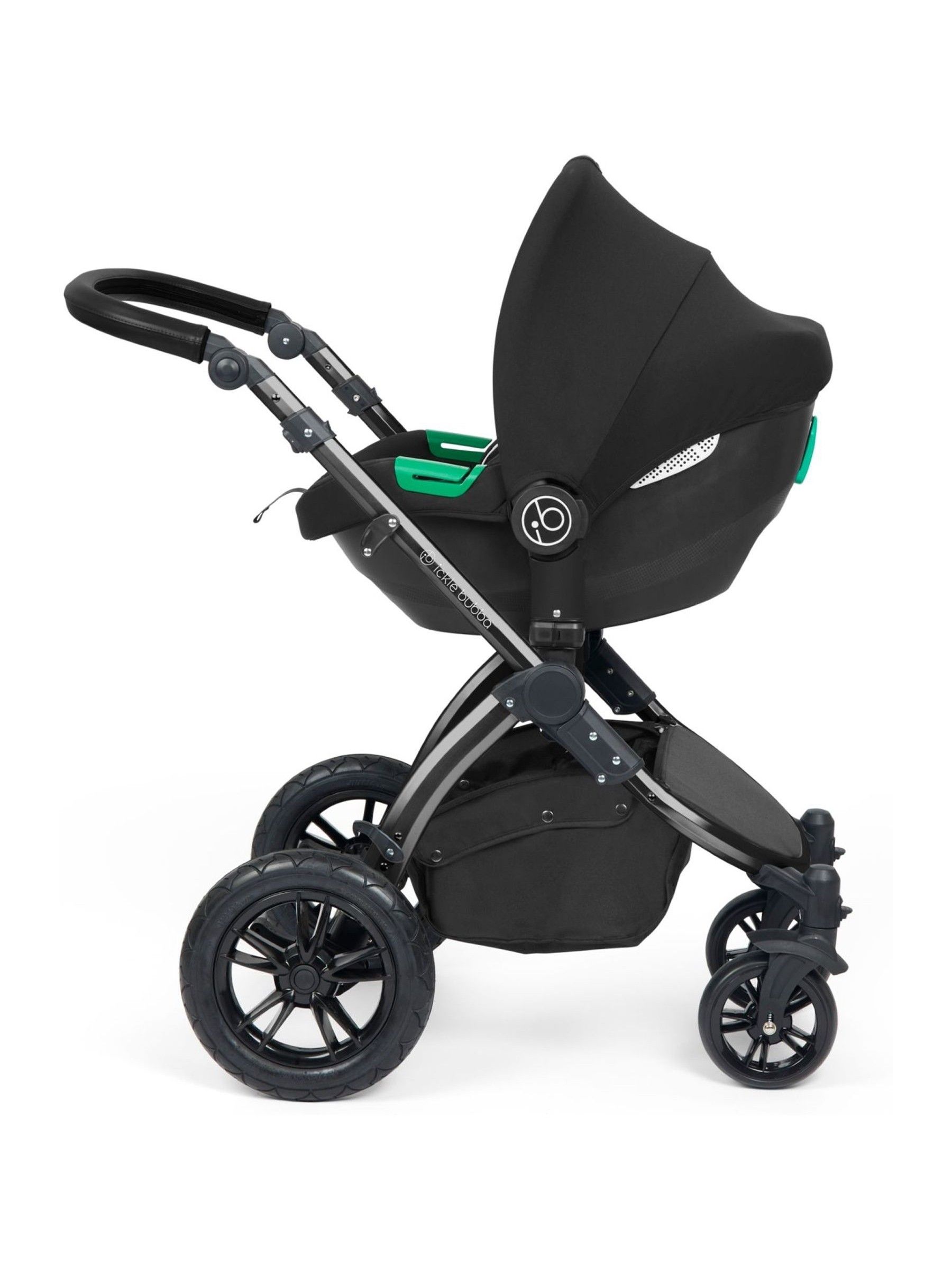 Ickle Bubba 12 Piece Black Travel System Stomp Luxe with iSize Cirrus - Image 5 of 6
