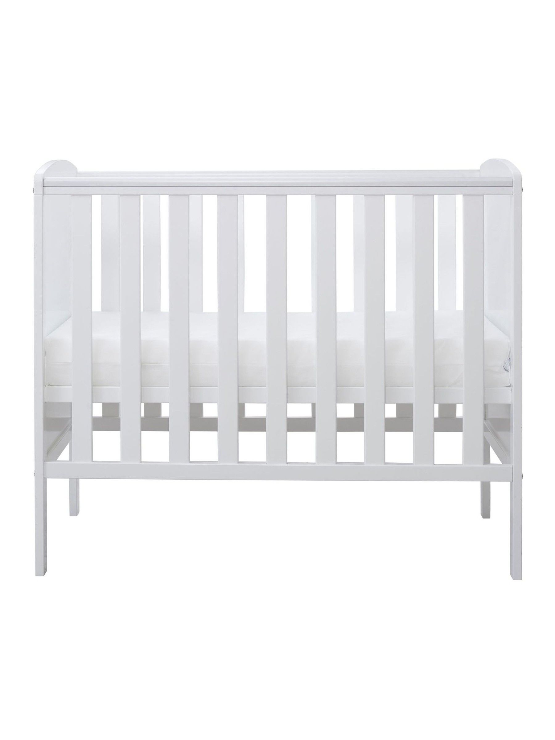 Ickle Bubba White Coleby Space Saver Cot and All Seasons Premium Poc Mattress - Image 5 of 6