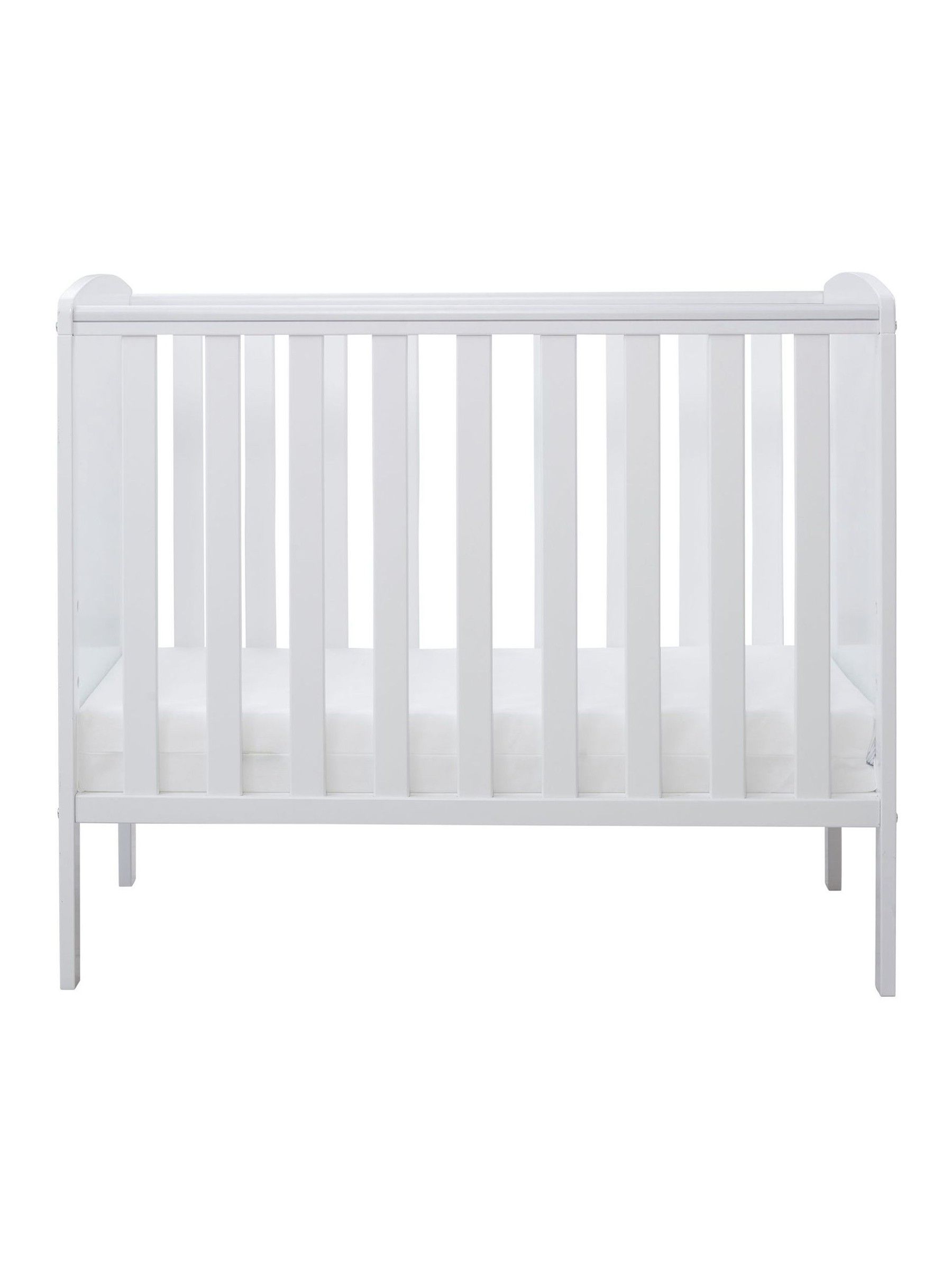 Ickle Bubba White Coleby Space Saver Cot and All Seasons Premium Poc Mattress - Image 6 of 6
