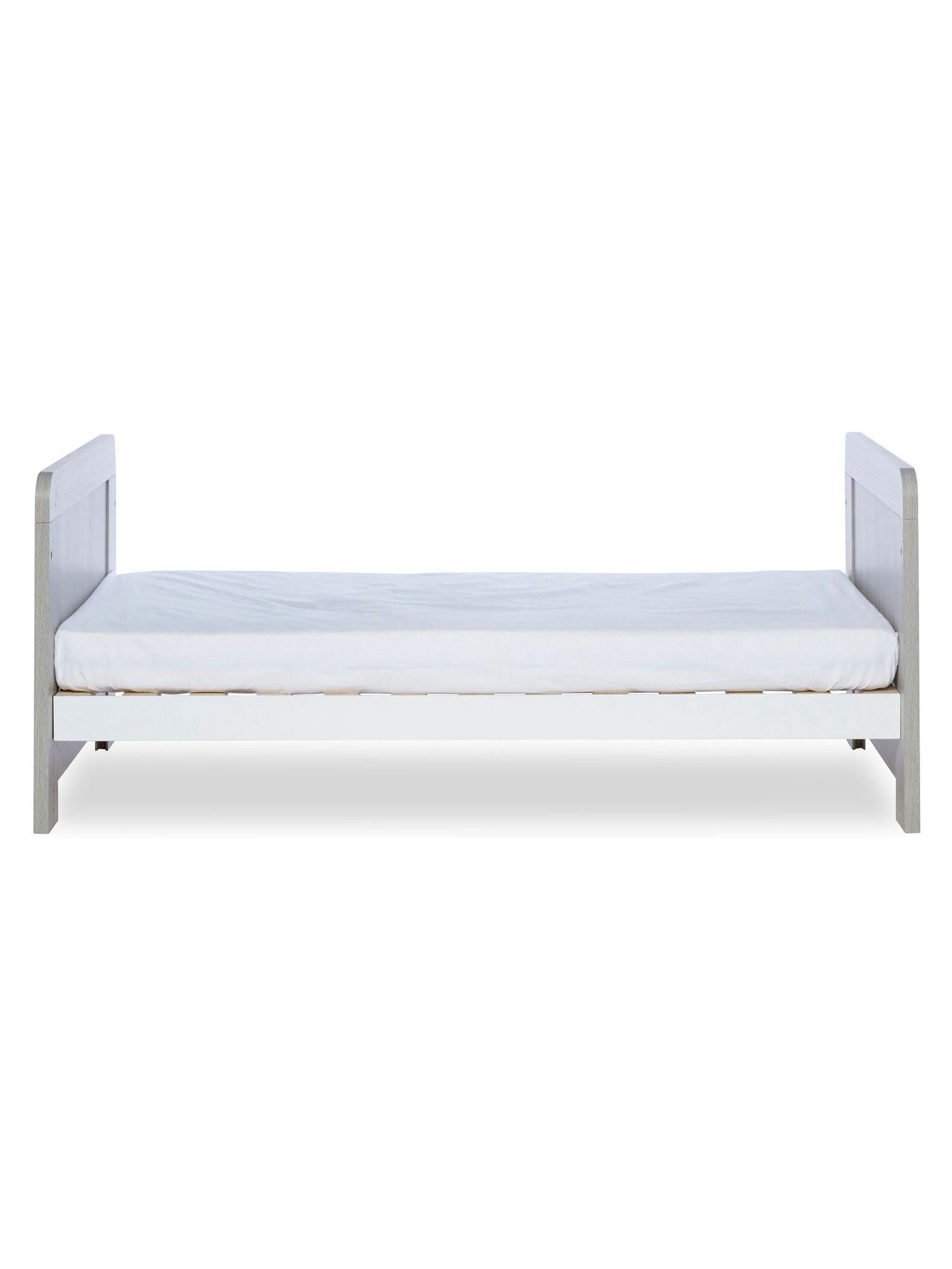 Ickle Bubba White Pembrey Cot Bed and Premium Sprung Mattress - Image 4 of 6
