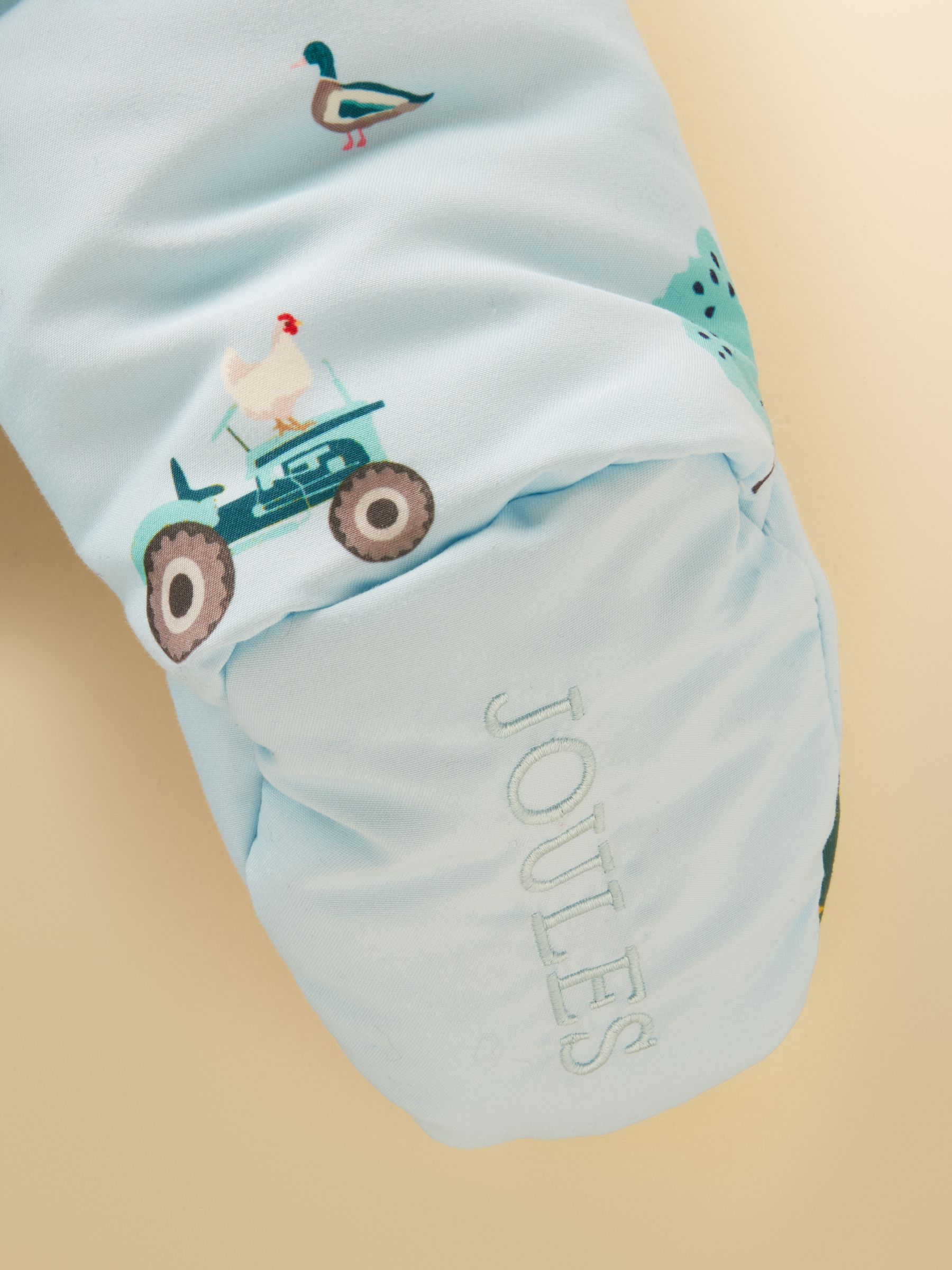Baby Padded Blue Zip Through Pramsuit - Image 5 of 5