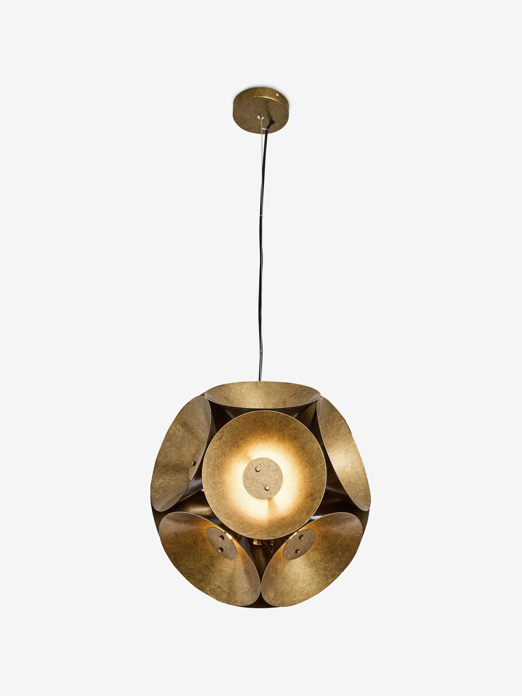 Leone 6 Light Pendant Ceiling Light in Brass - Image 4 of 5