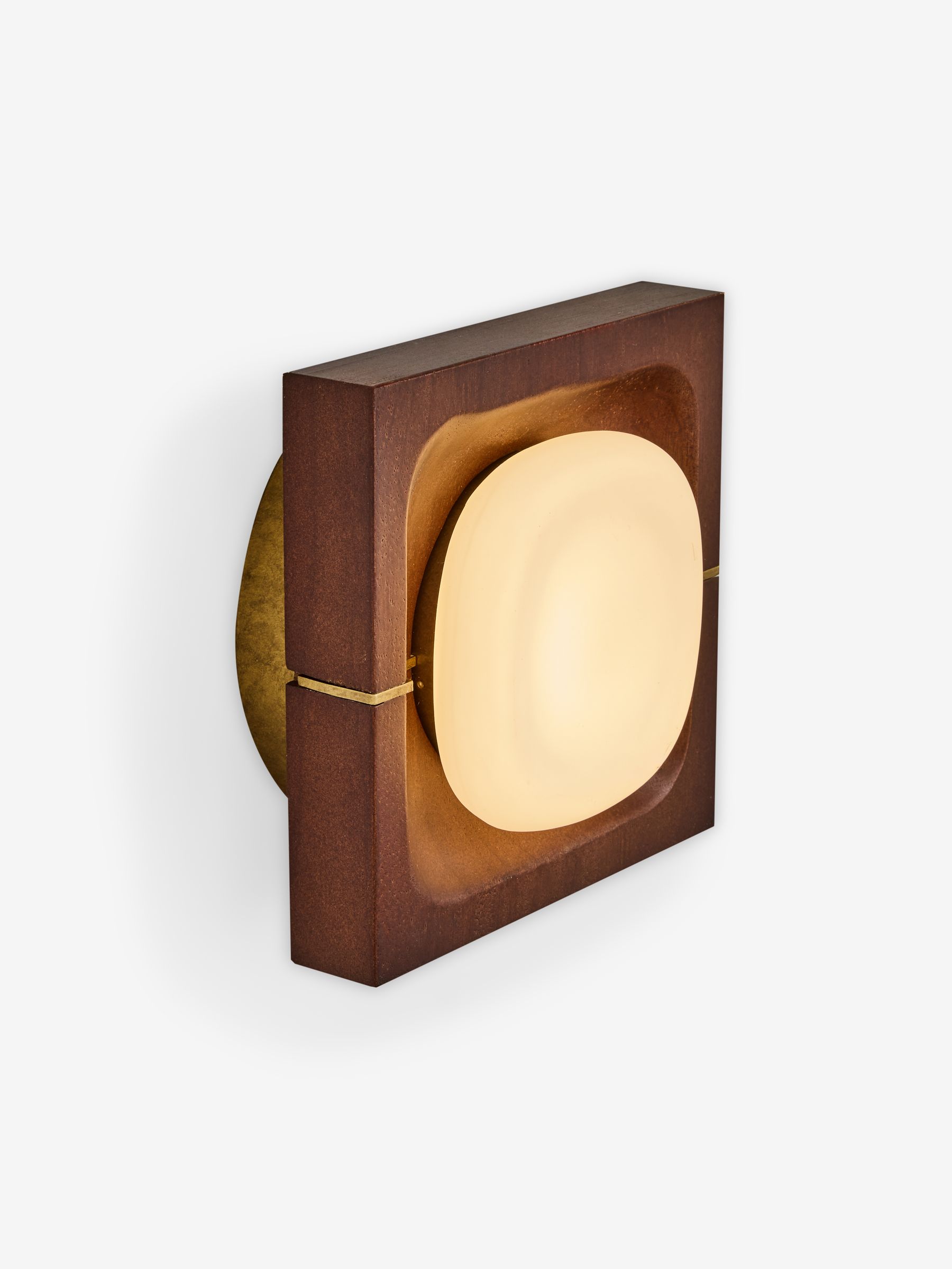 Coffer Wall Light in Wood - Image 4 of 5