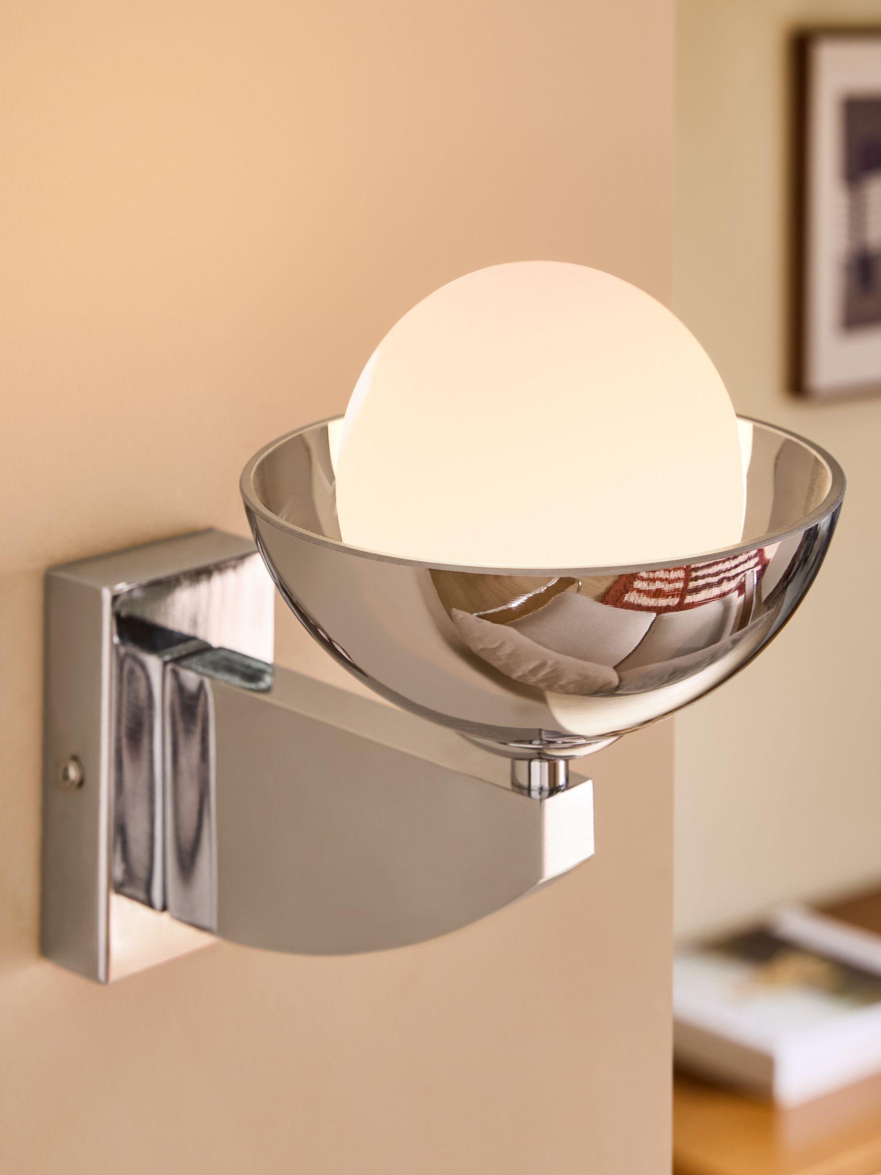 Layla Wall Light in Chrome - Image 4 of 6