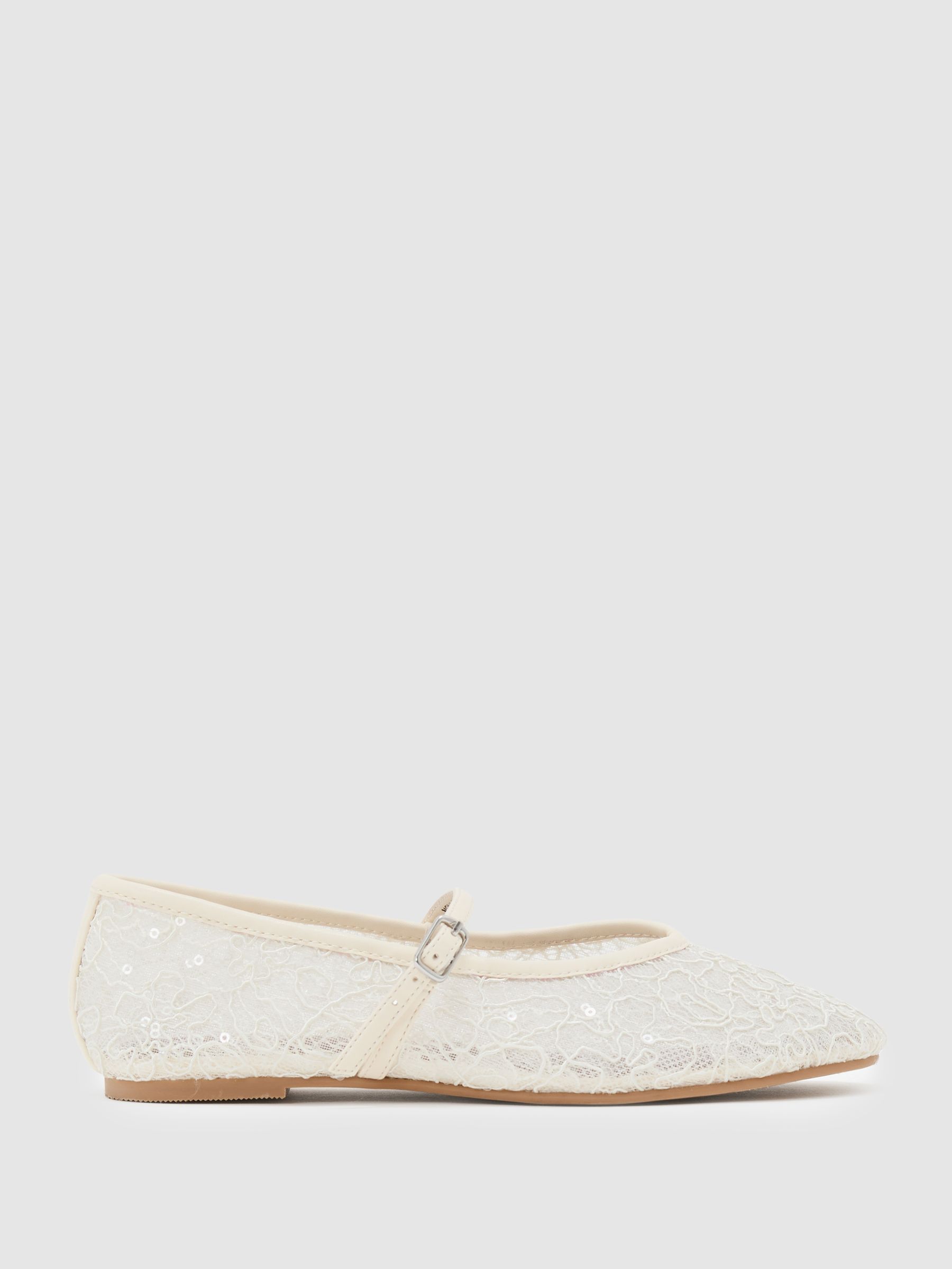 Girls Lace Ballet Pumps