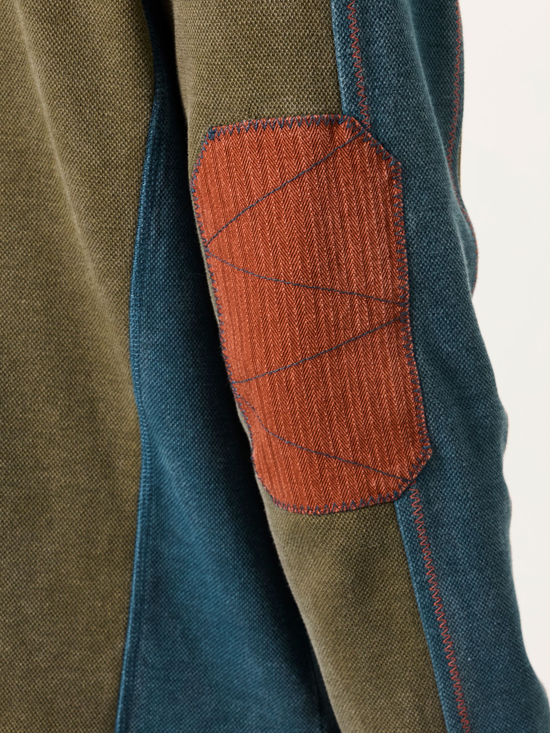 Khaki Green Hoyle Panel Crew Sweat Top - Image 5 of 6