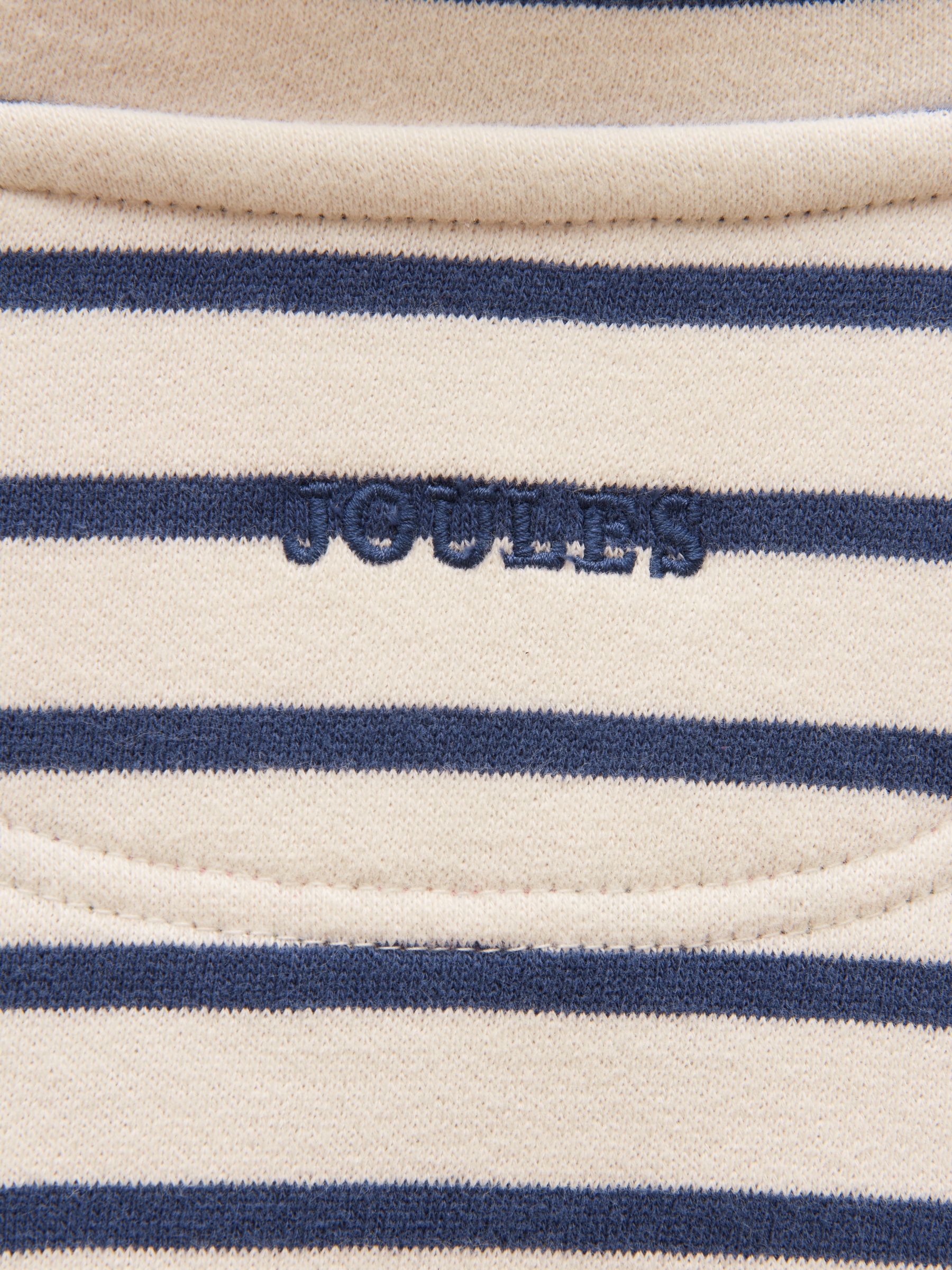 Girls' Kennedy Navy & Cream Cropped Quarter Zip Sweatshirt - Image 4 of 5