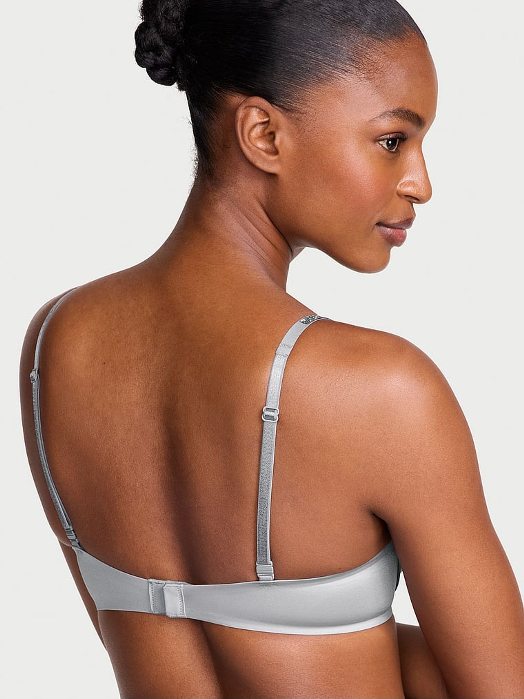 Starstruck Grey Add 2 Cups Push Up Shine Strap Bombshell Bra - Image 2 of 2