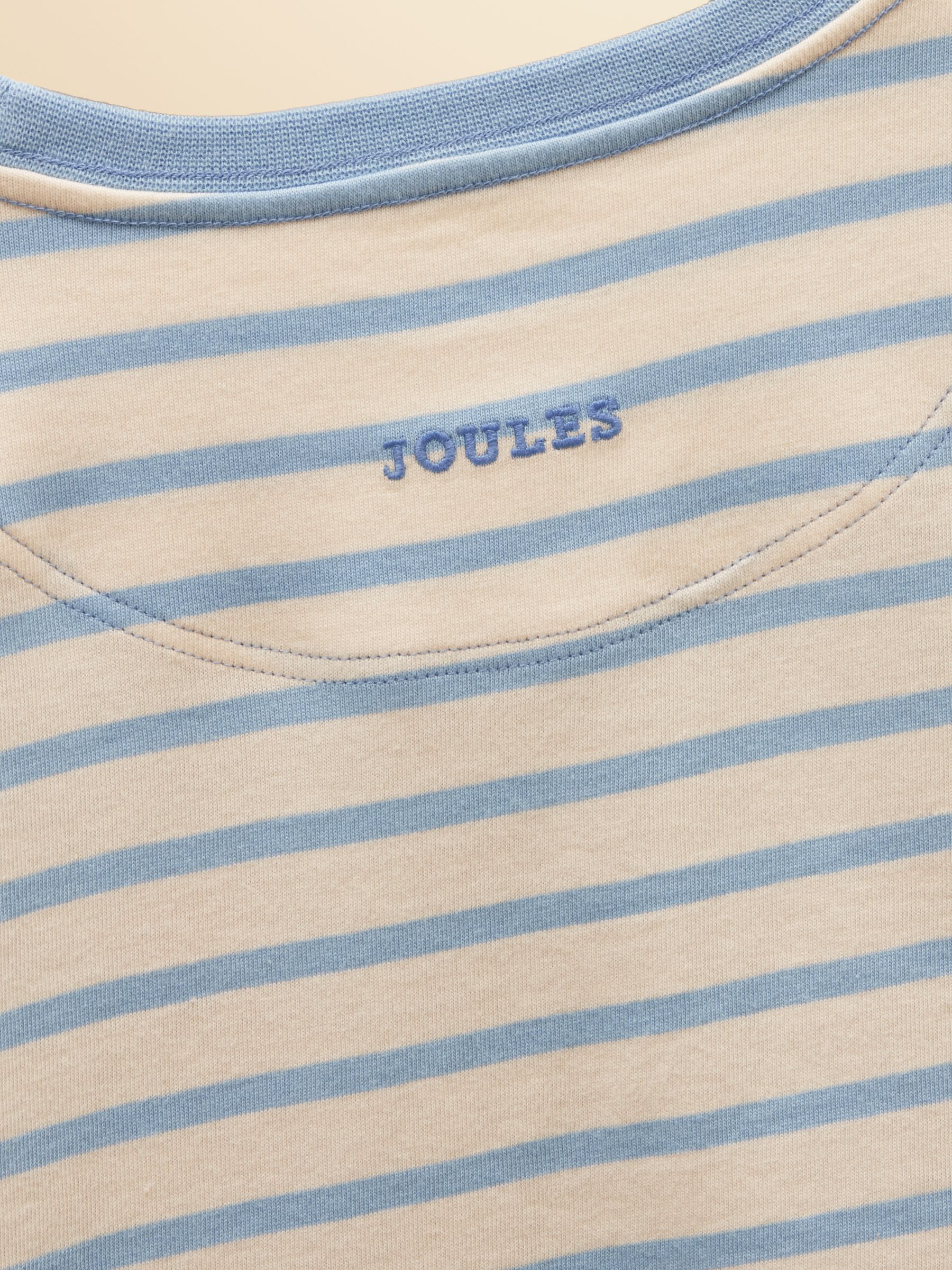 Girls' Ava Blue Stripe Applique Long Sleeve Top - Image 5 of 5