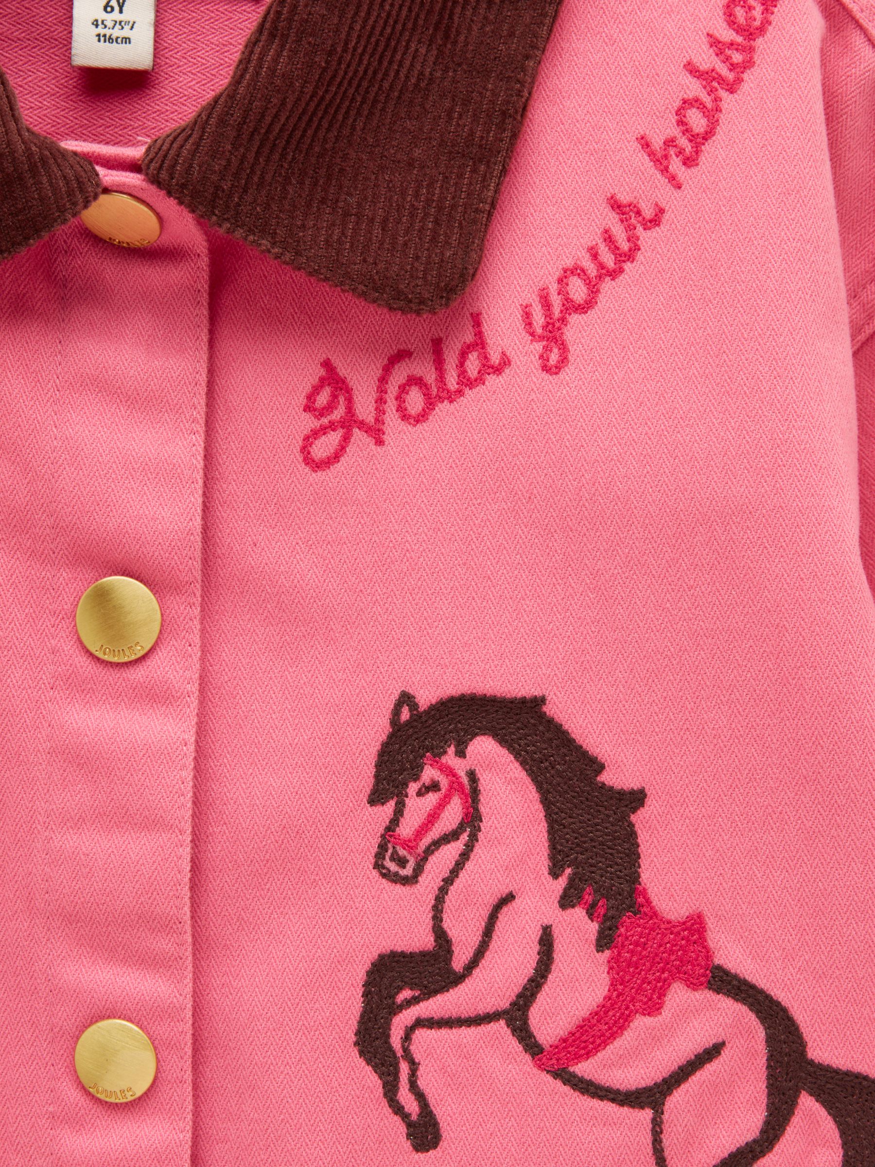 Girls' Langley Pink Embroidered Item Jacket - Image 4 of 5