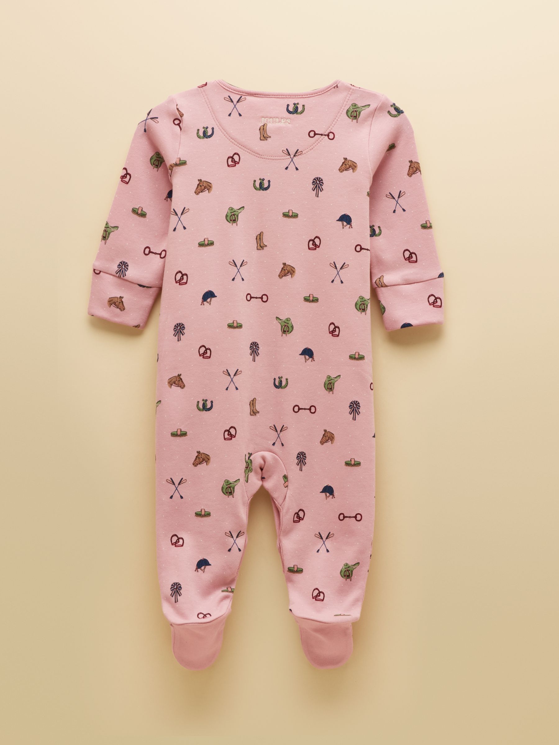 Razamataz Pink Horse Cotton Babygrow - Image 2 of 4