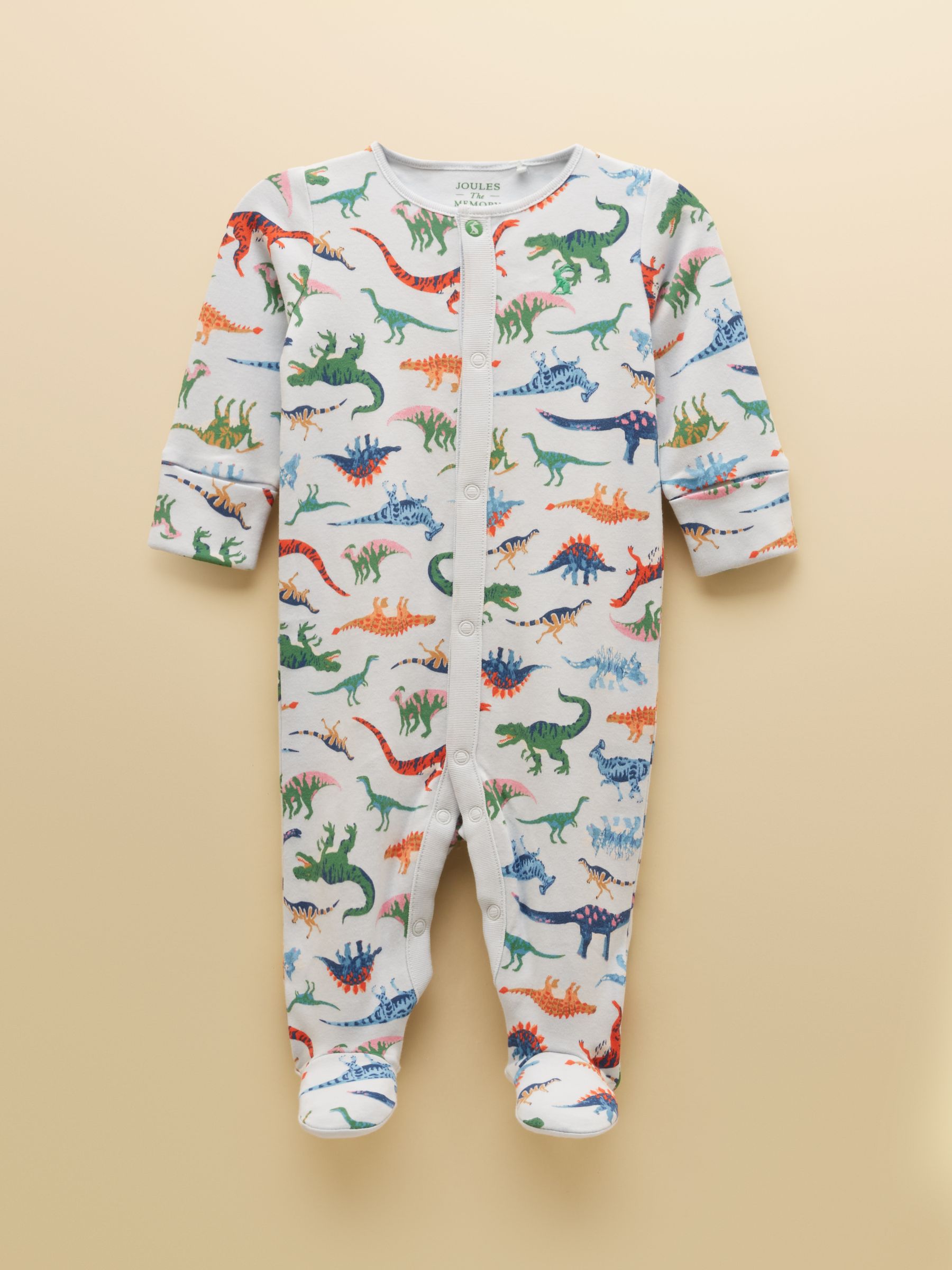 Razamataz Blue Dino Cotton Babygrow - Image 1 of 5