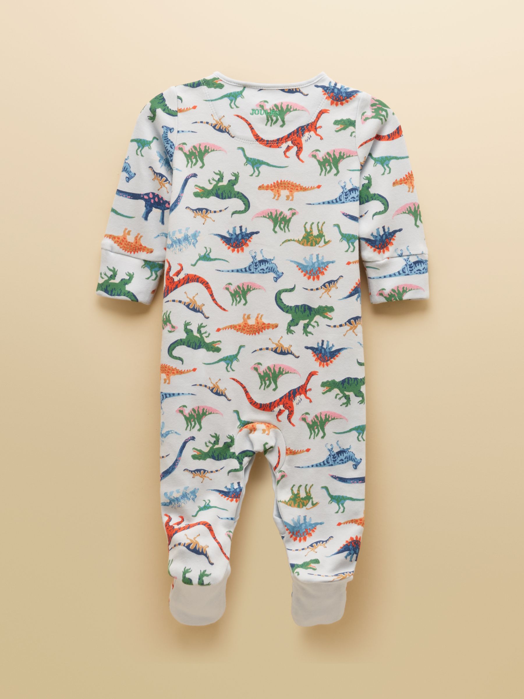 Razamataz Blue Dino Cotton Babygrow - Image 2 of 5