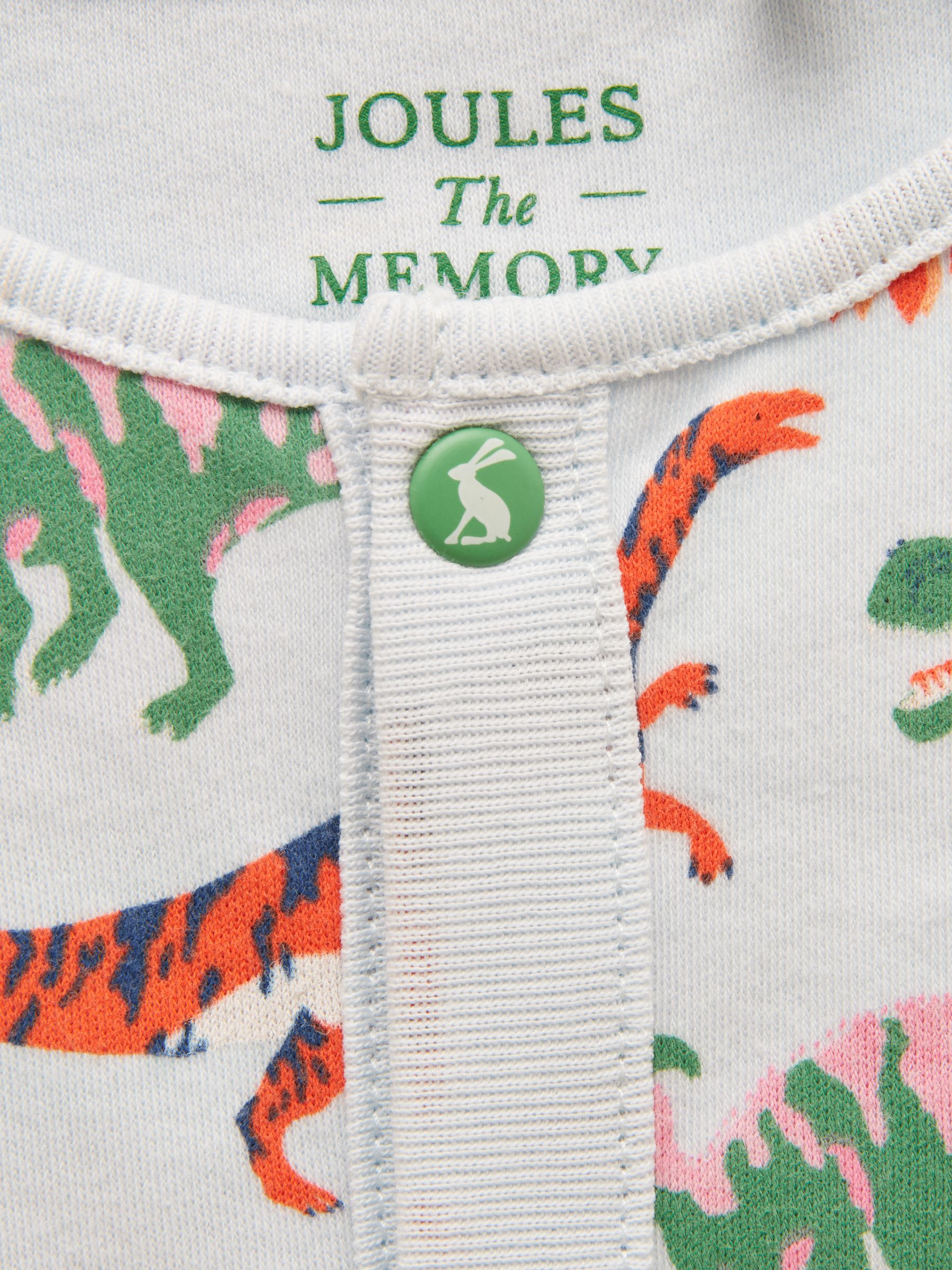 Razamataz Blue Dino Cotton Babygrow - Image 3 of 5
