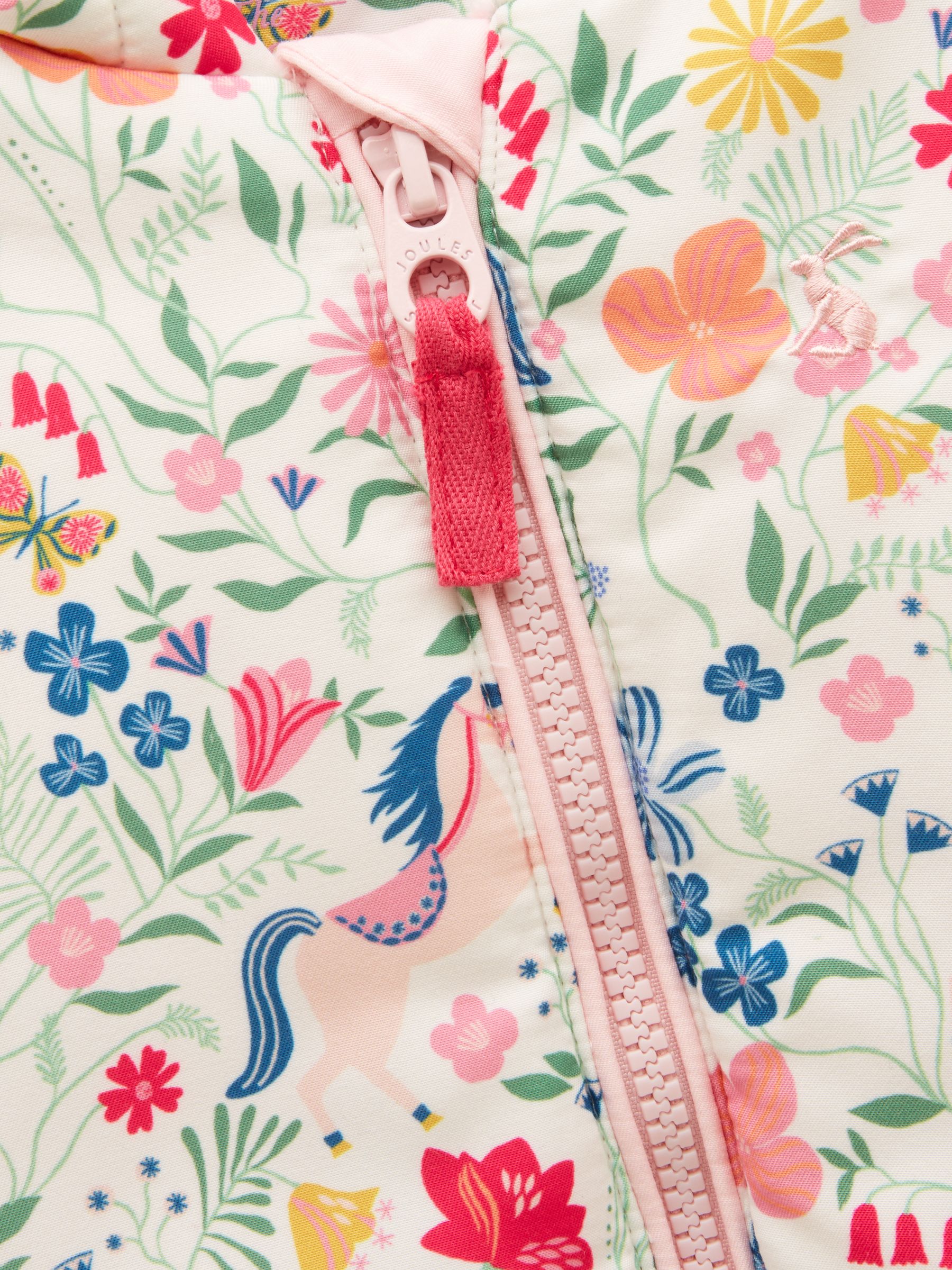 Baby Padded Pink Zip Through Pramsuit - Image 3 of 5