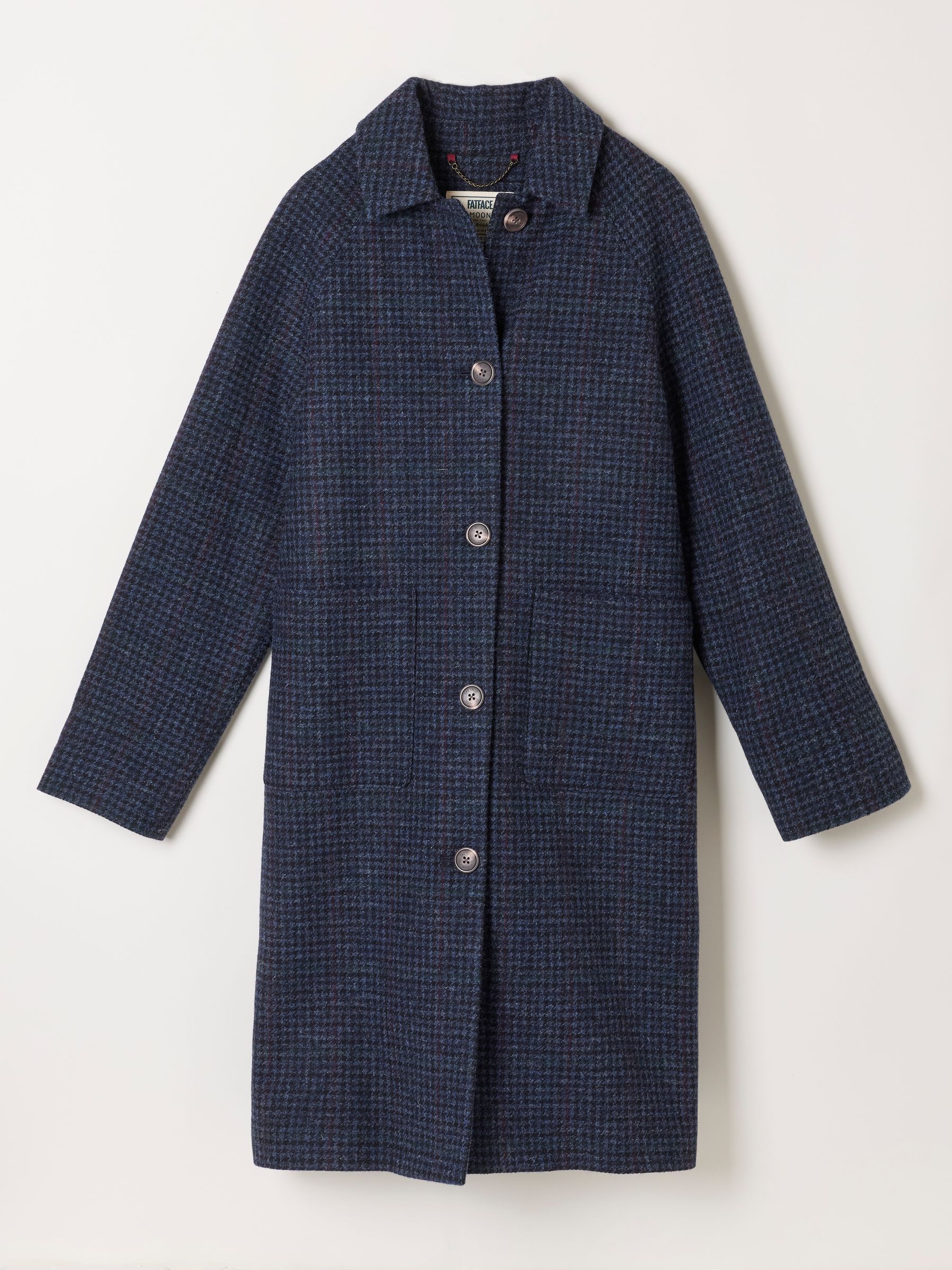 Moons Navy Long Wool Coat - Image 5 of 5