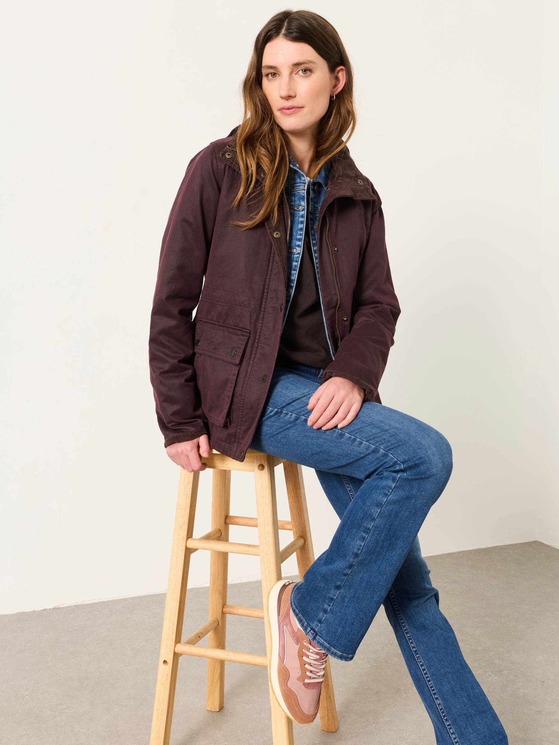 Heritage Jacket in Plum Purple - Image 3 of 6