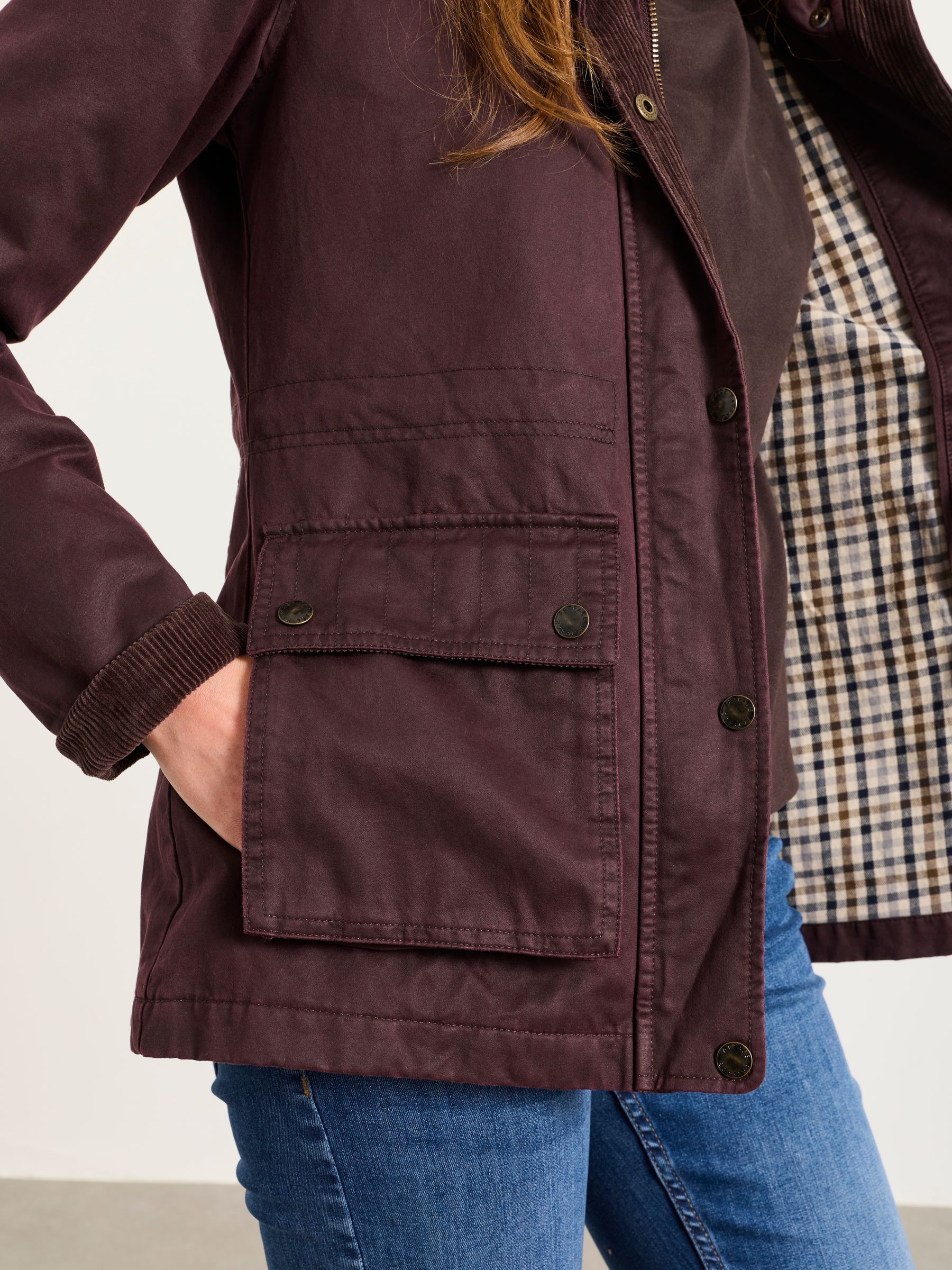 Heritage Jacket in Plum Purple - Image 5 of 6