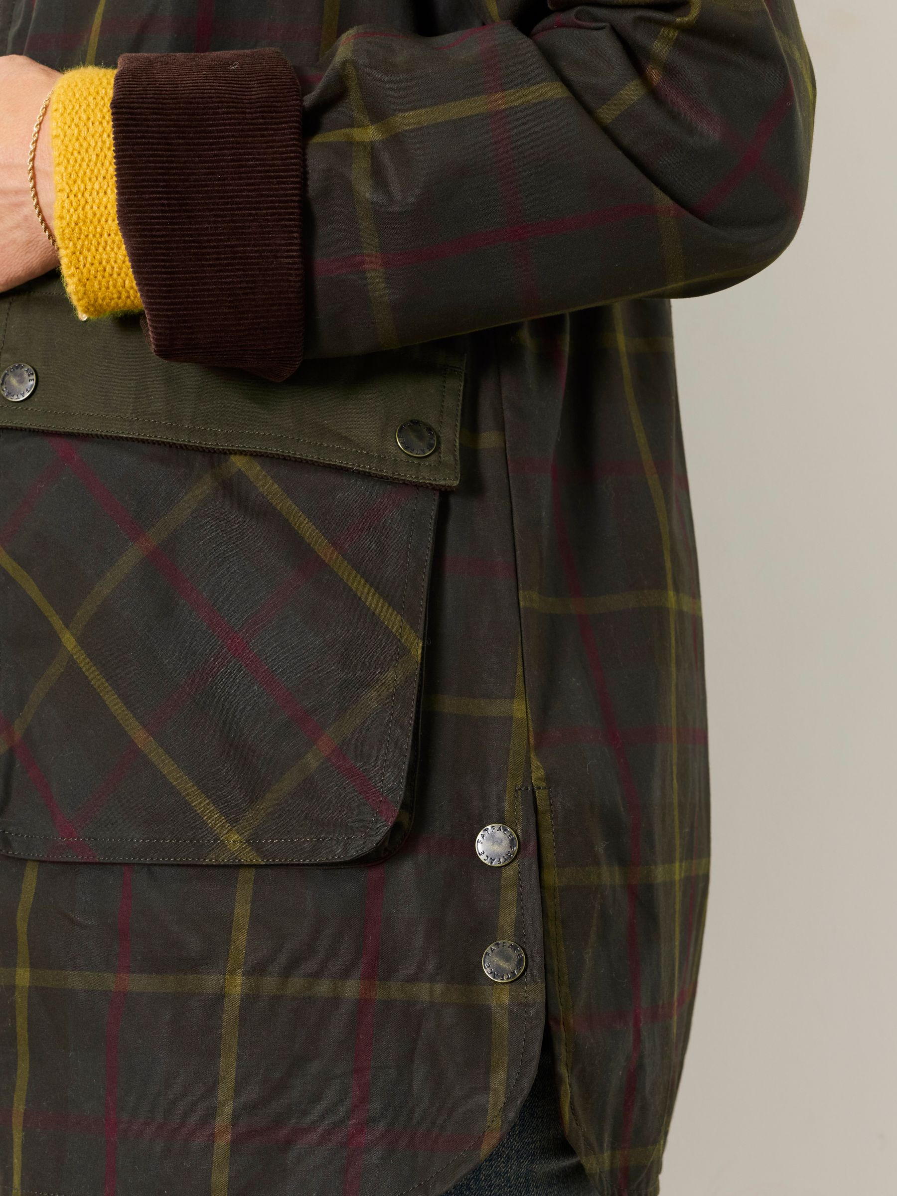 Kent Green Petite Check Barn Jacket - Image 3 of 6