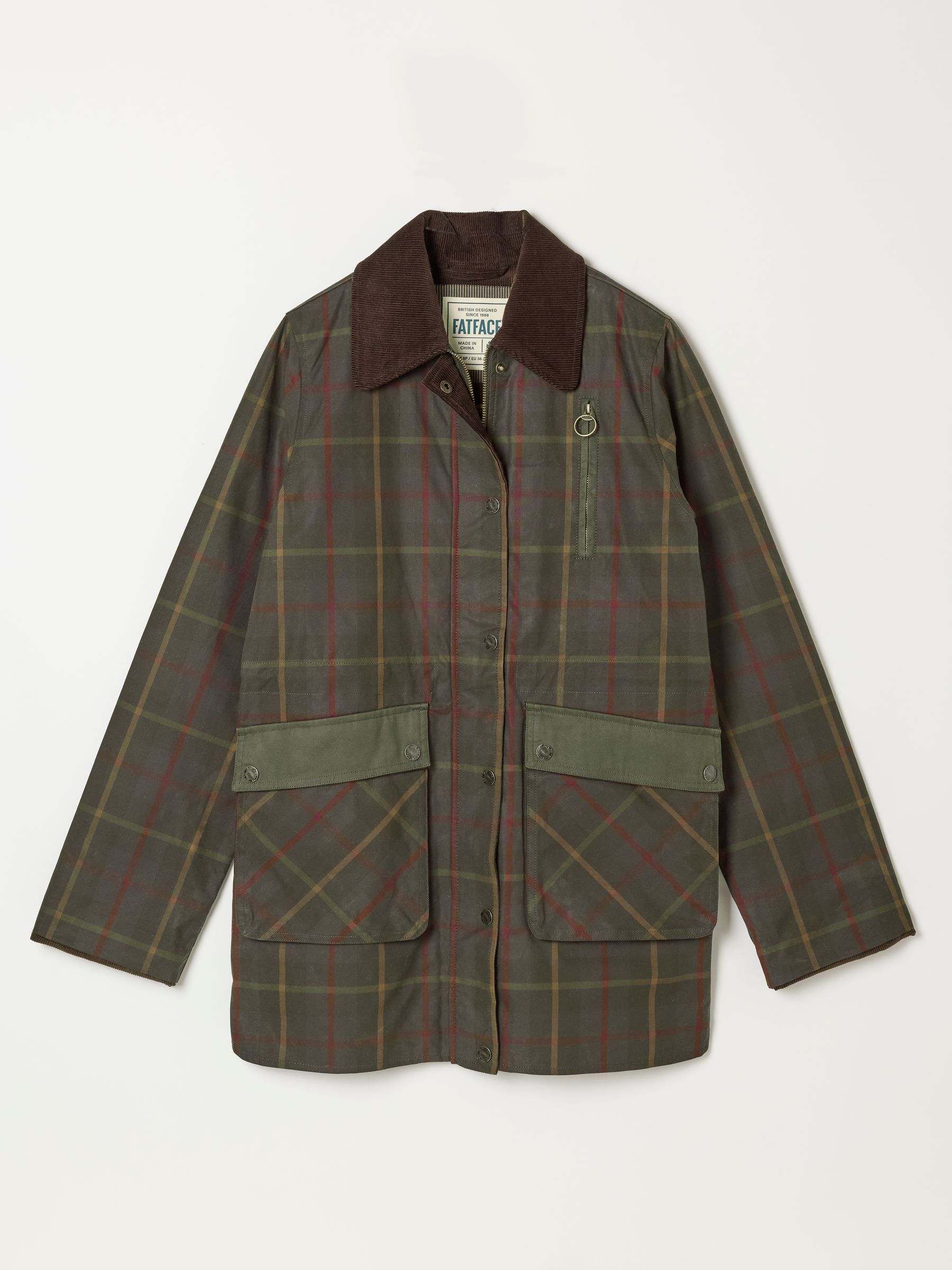 Kent Green Petite Check Barn Jacket - Image 6 of 6 Kent Green Petite Check Barn Jacket - Image 6 of 6