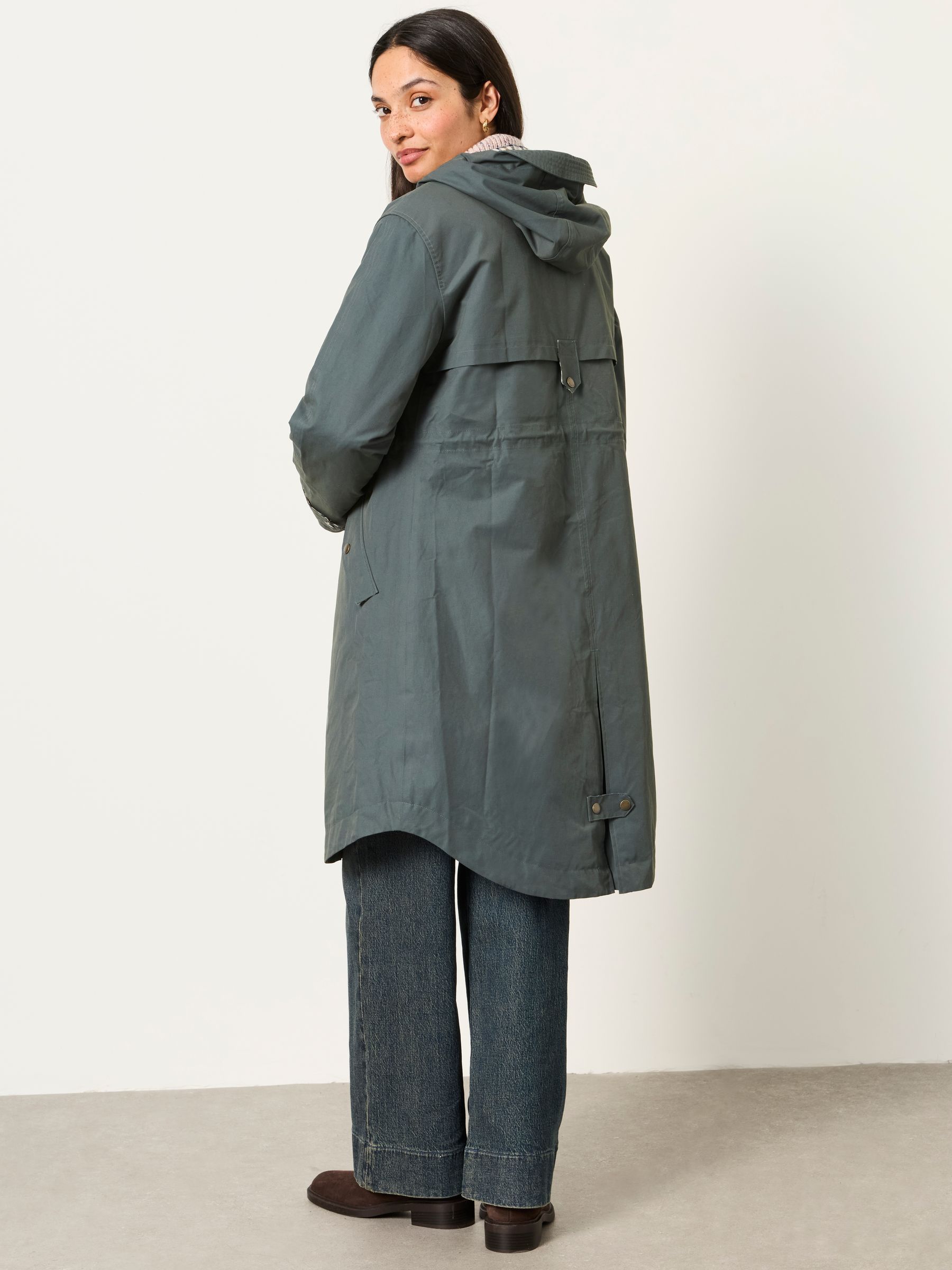 Inverness Teal Blue Petite Raincoat - Image 2 of 6