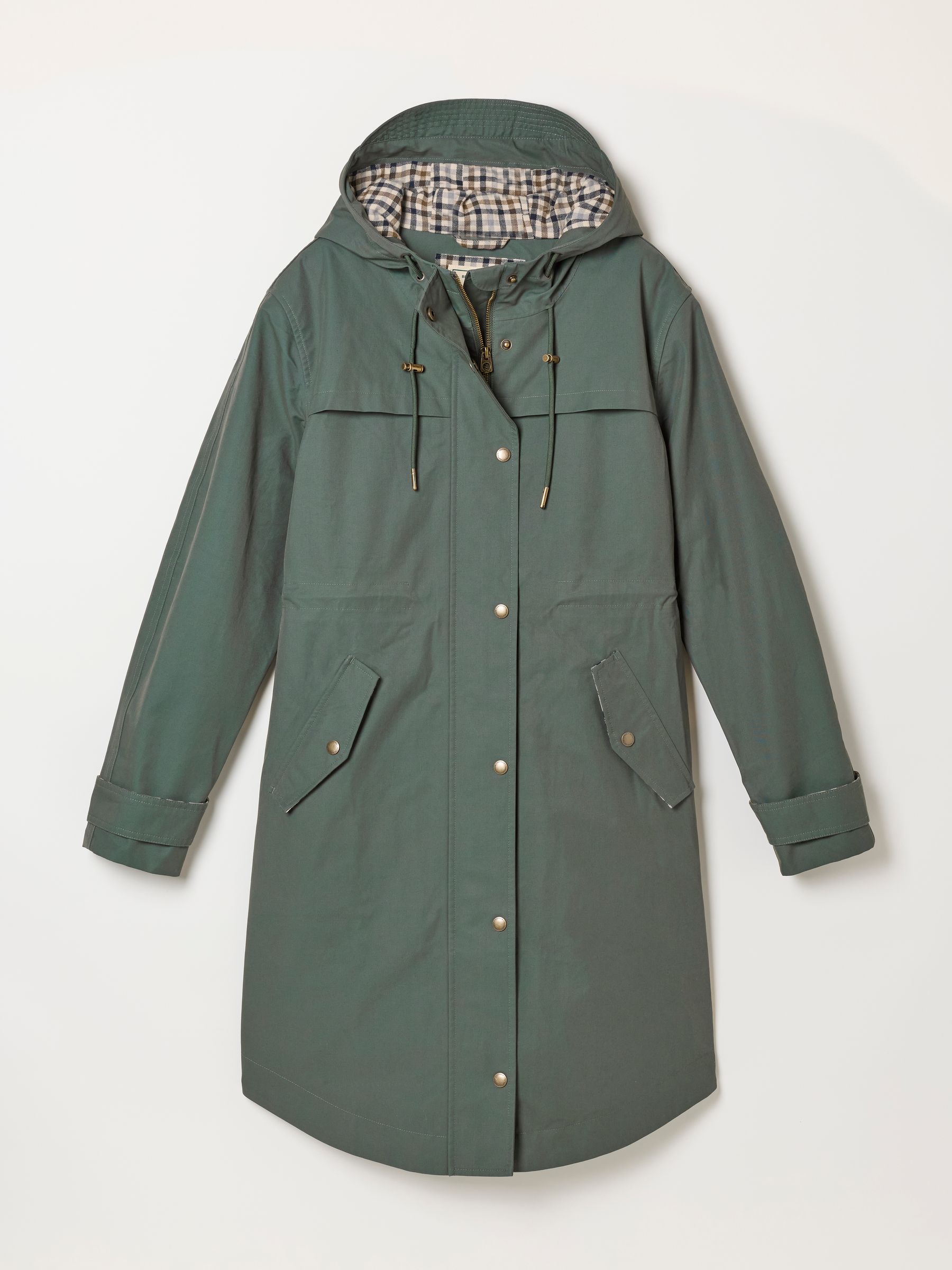 Inverness Teal Blue Petite Raincoat - Image 6 of 6