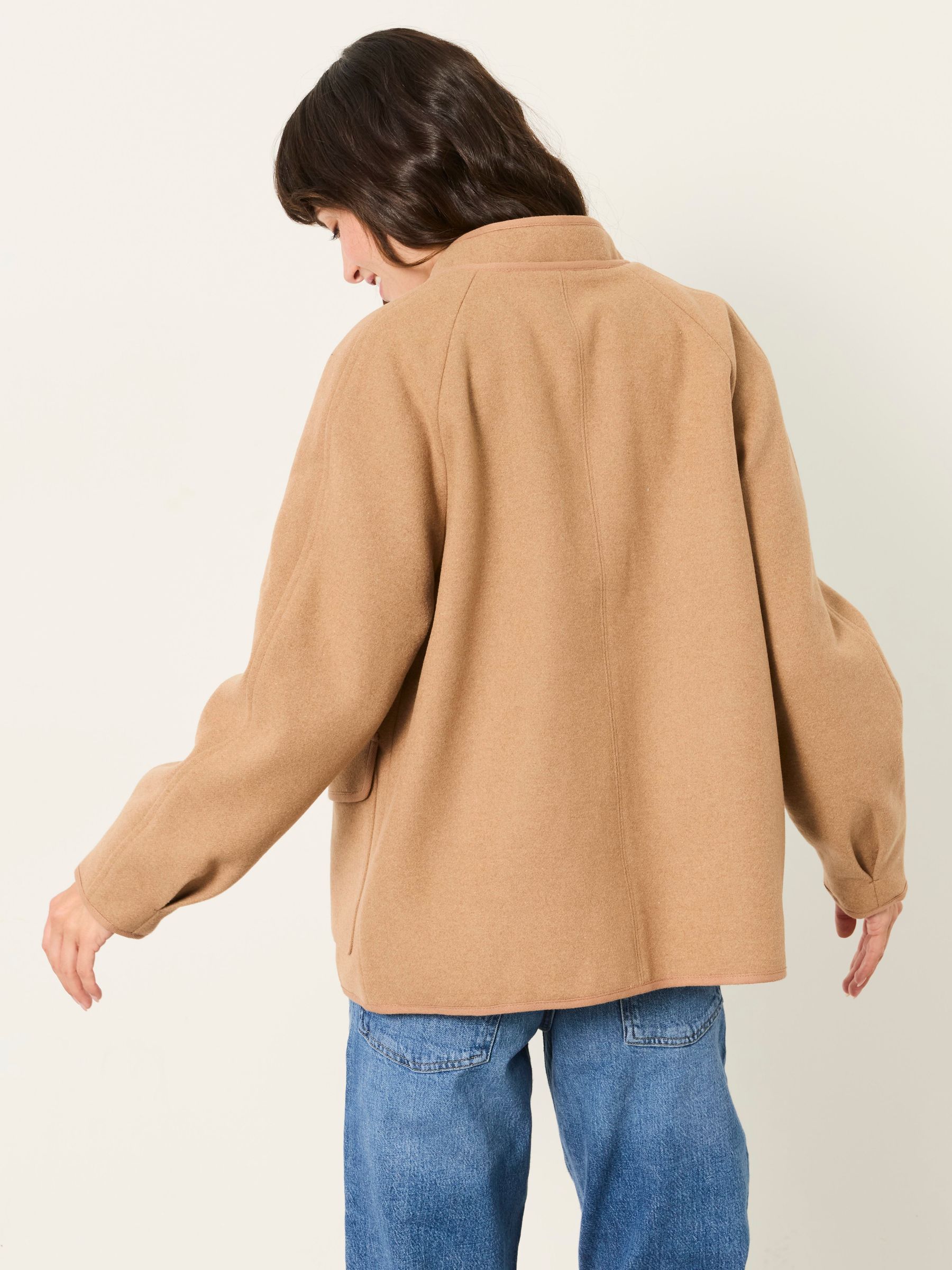 Orla Tan Brown Petite Wool Jacket - Image 2 of 7