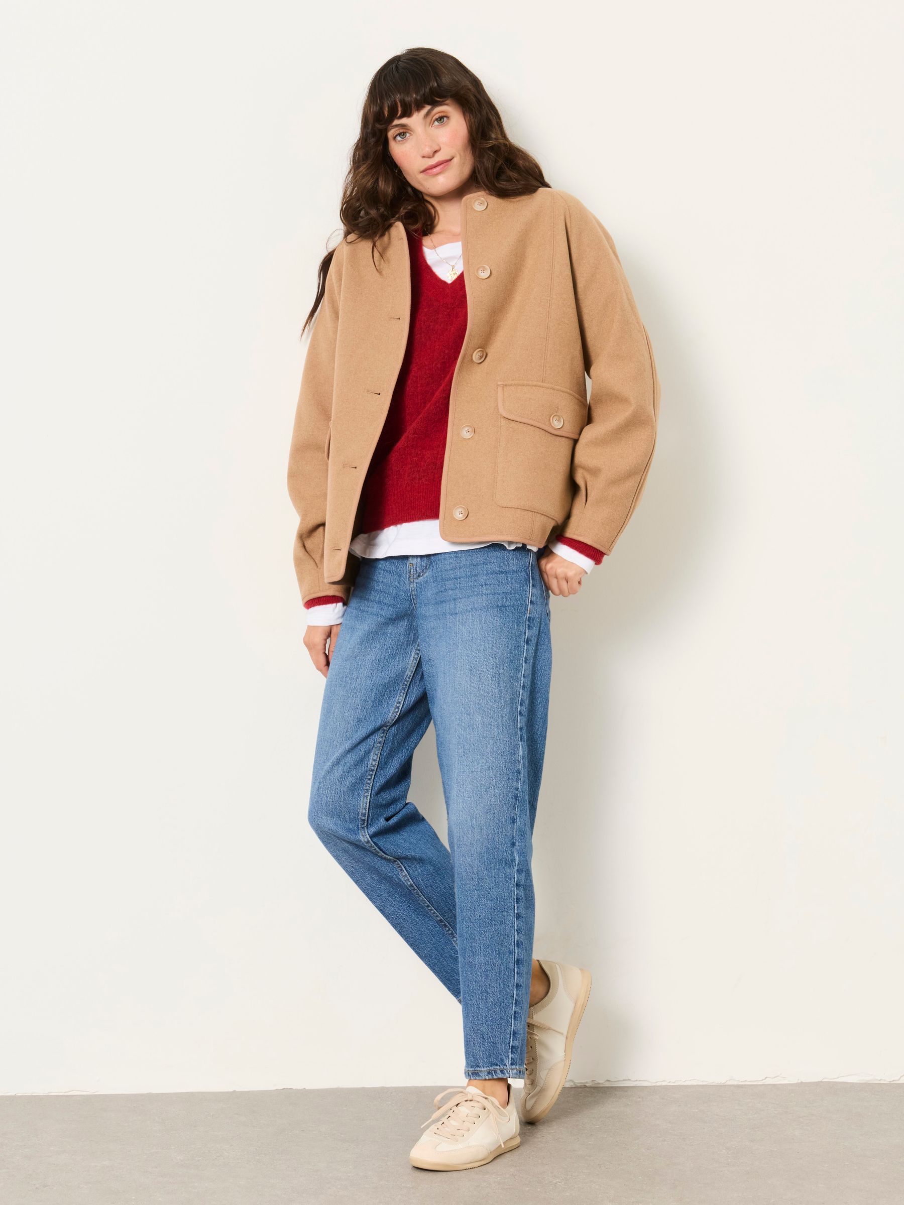 Orla Tan Brown Petite Wool Jacket - Image 4 of 7
