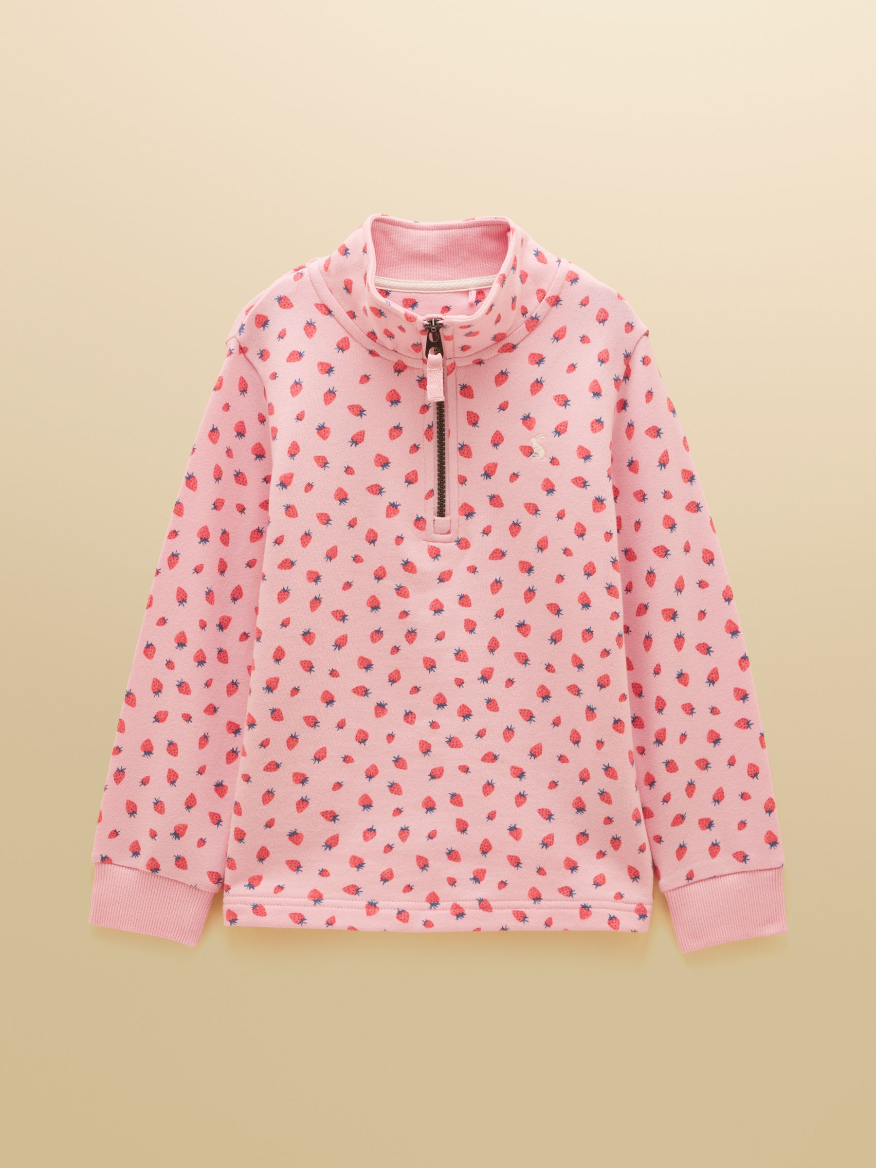 Kids' Pink Quater Zip Sweatshirt and Shorts Set - Image 2 of 9