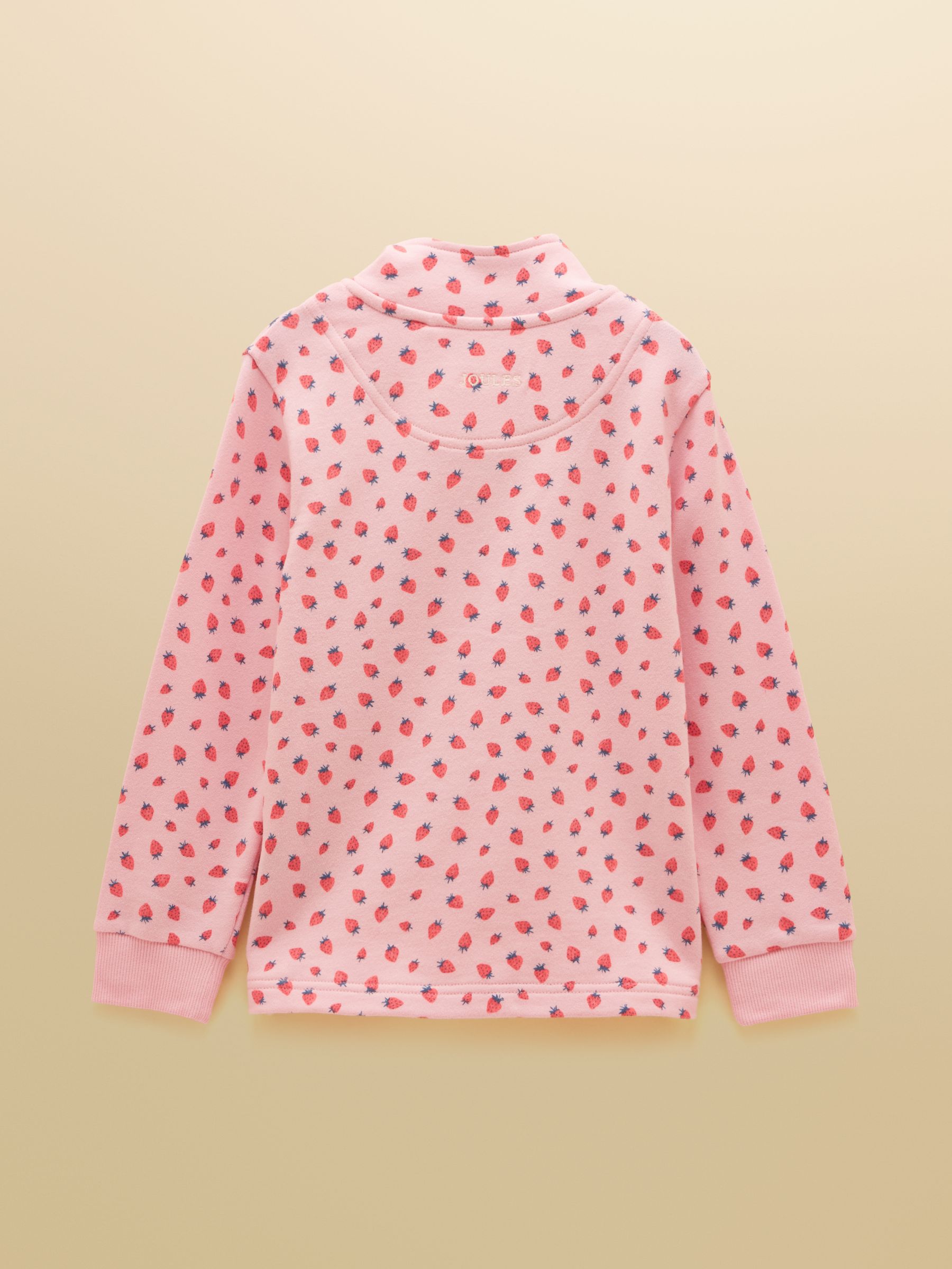 Kids' Pink Quater Zip Sweatshirt and Shorts Set - Image 3 of 9