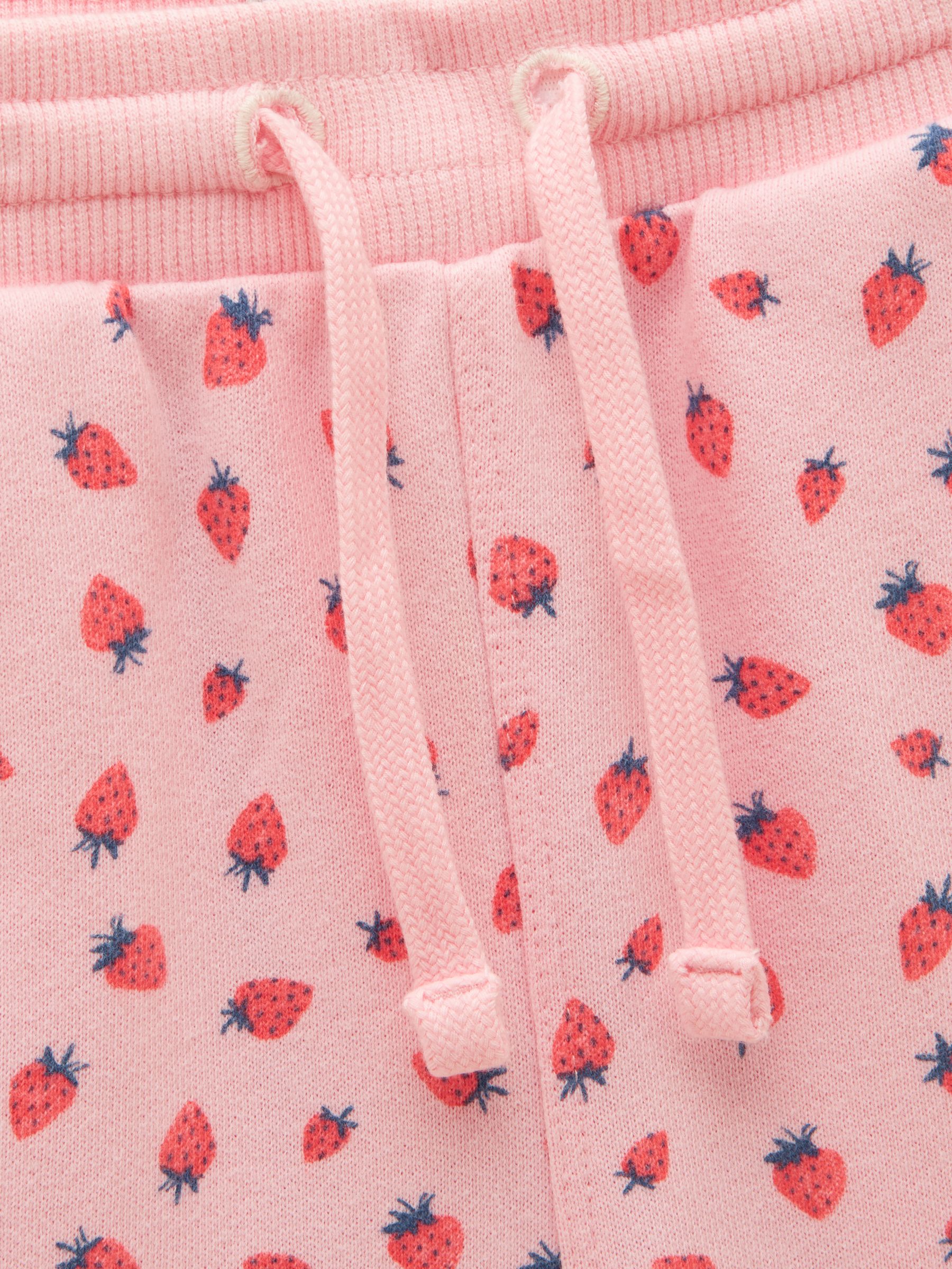 Kids' Pink Quater Zip Sweatshirt and Shorts Set - Image 7 of 9