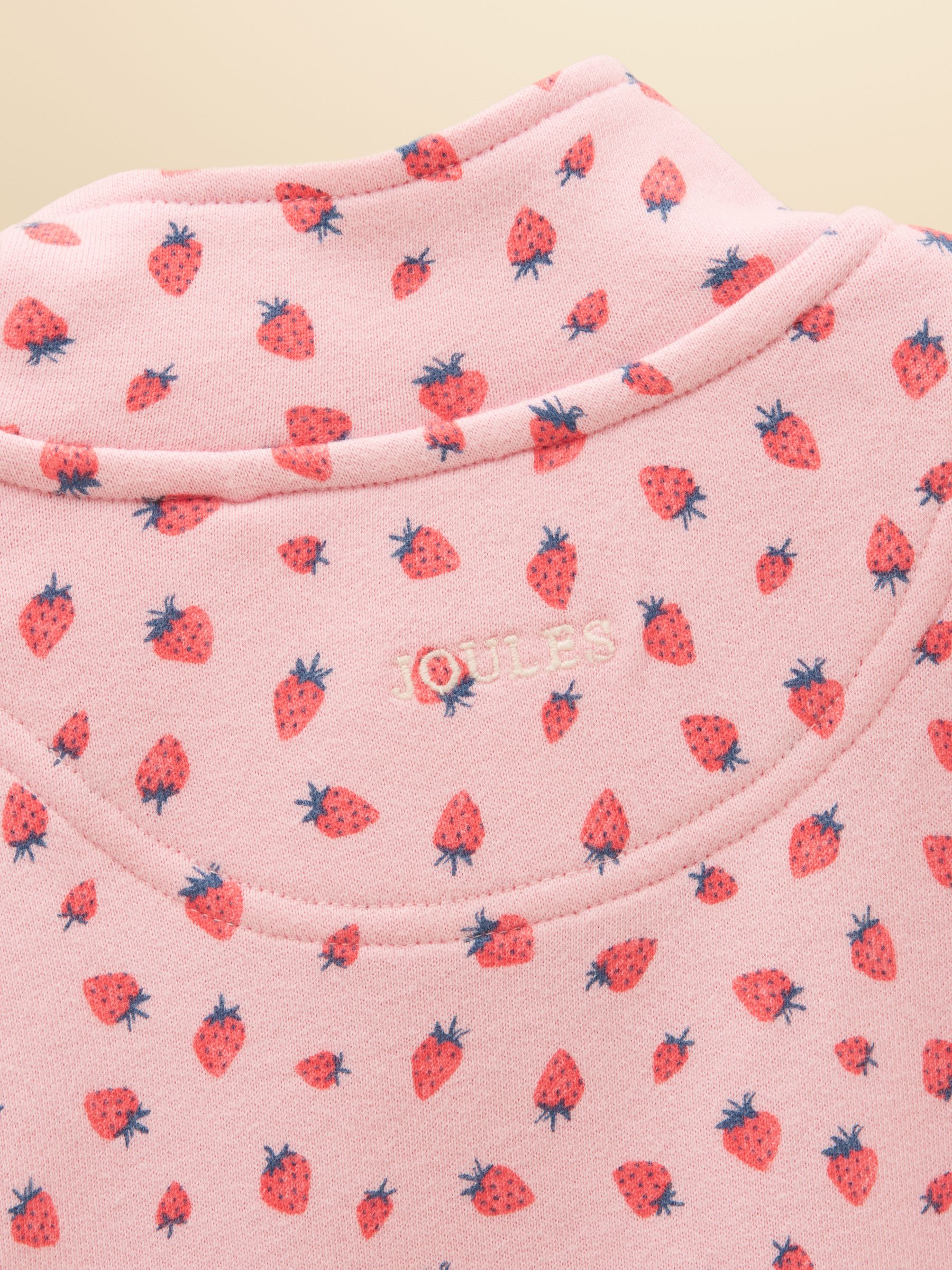 Kids' Pink Quater Zip Sweatshirt and Shorts Set - Image 9 of 9
