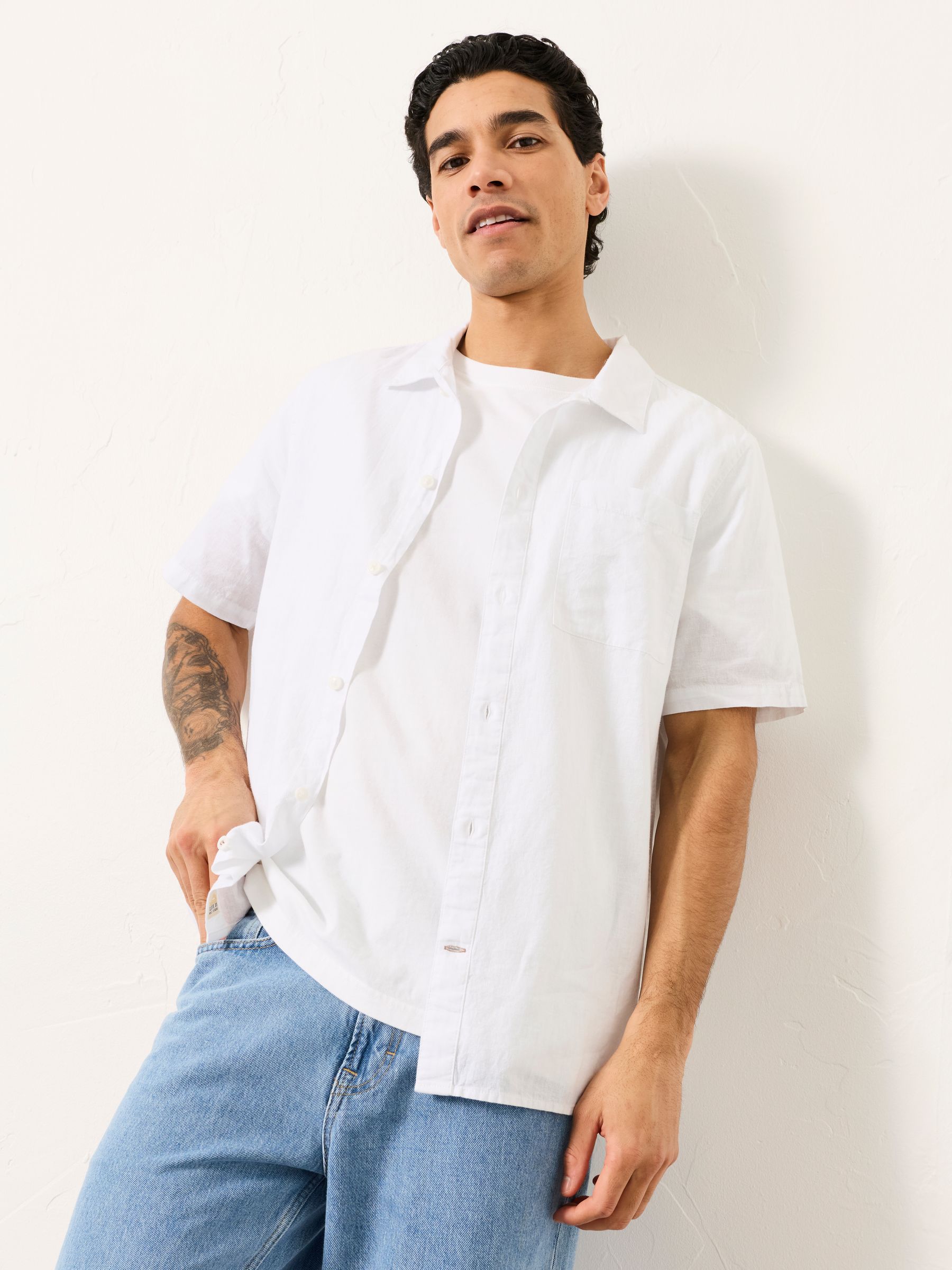 Bugle White Short Sleeve Shirt - Image 1 of 5