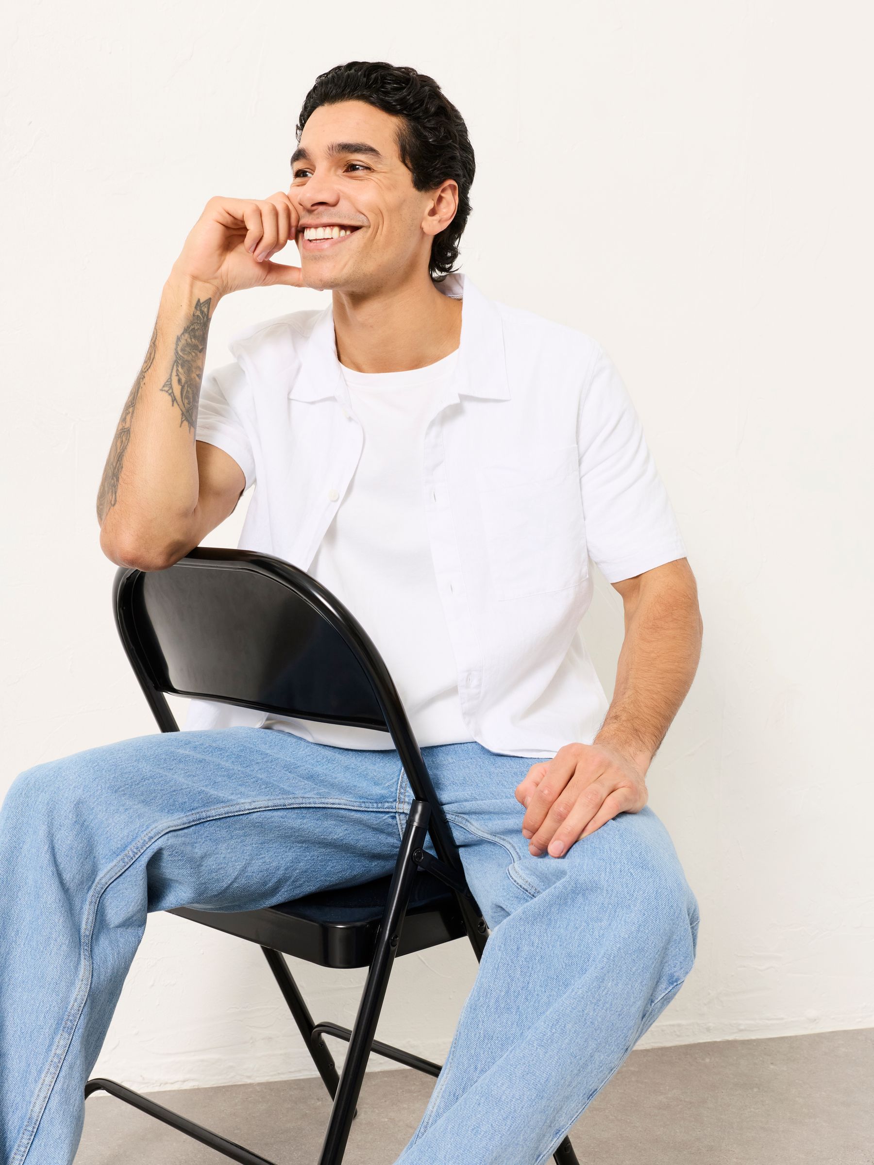 Bugle White Short Sleeve Shirt - Image 4 of 5