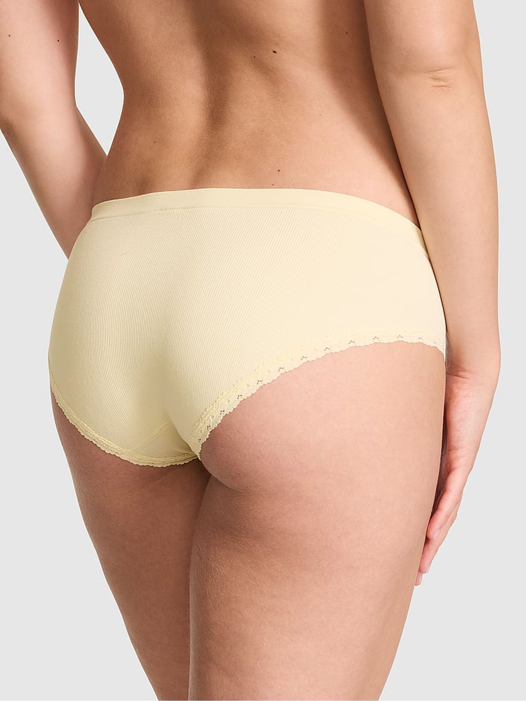Palest Yellow Hipster Seamless Ribbed Knickers - Image 2 of 2