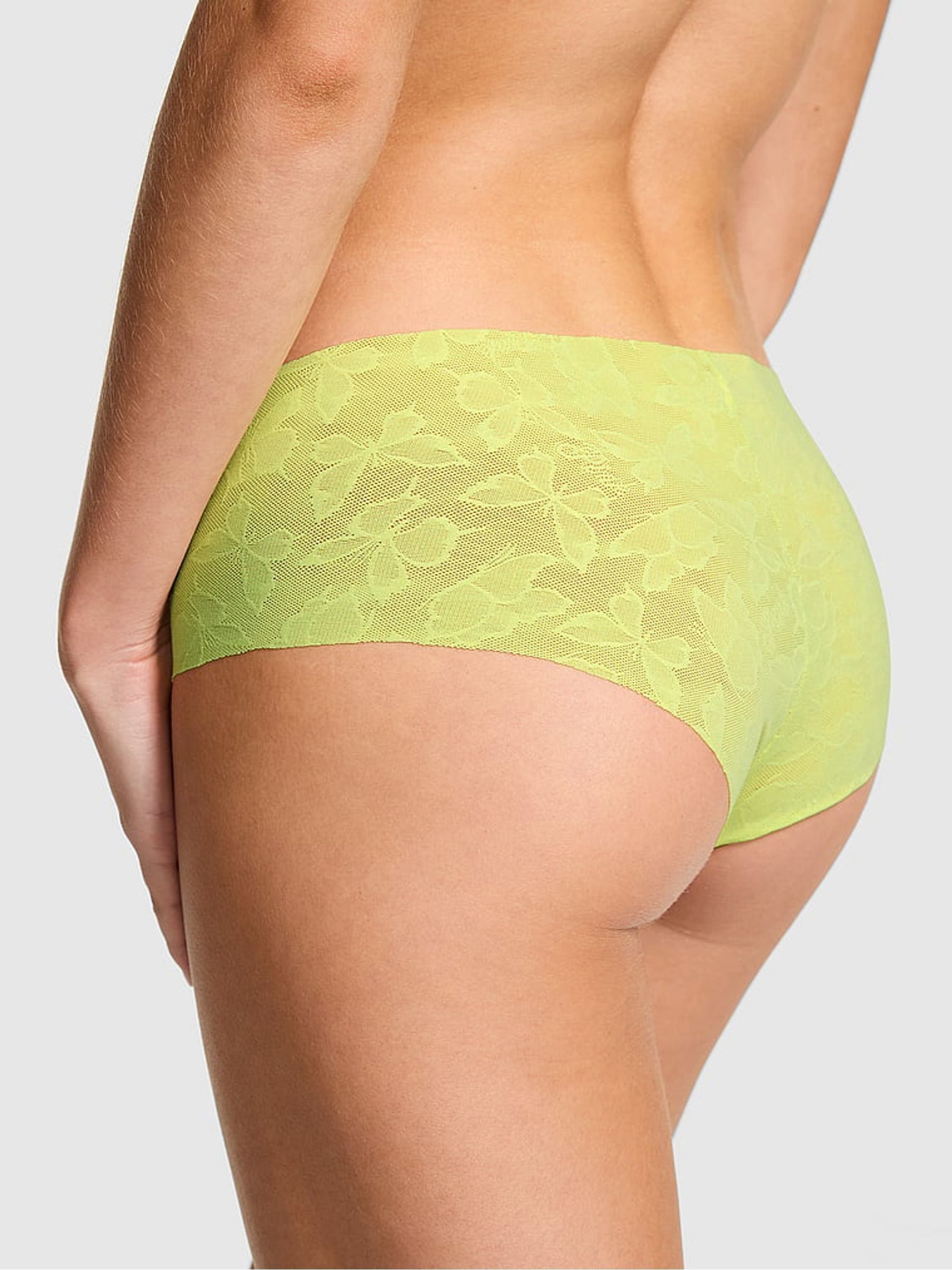 Citron Yellow Cheeky No Show Lace Knickers - Image 2 of 2 Citron Yellow Cheeky No Show Lace Knickers - Image 2 of 2