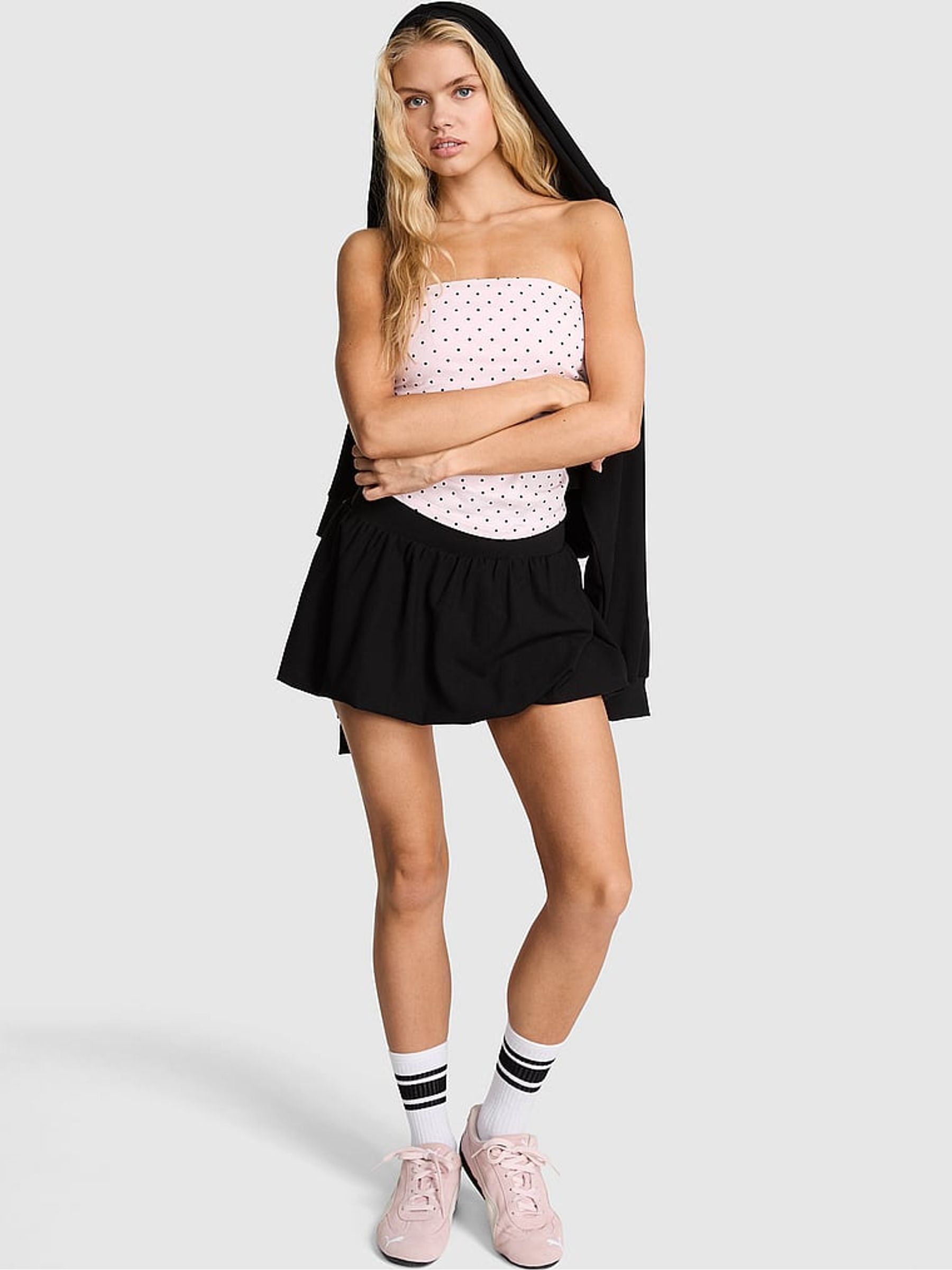 Black Bubble Skort - Image 1 of 2