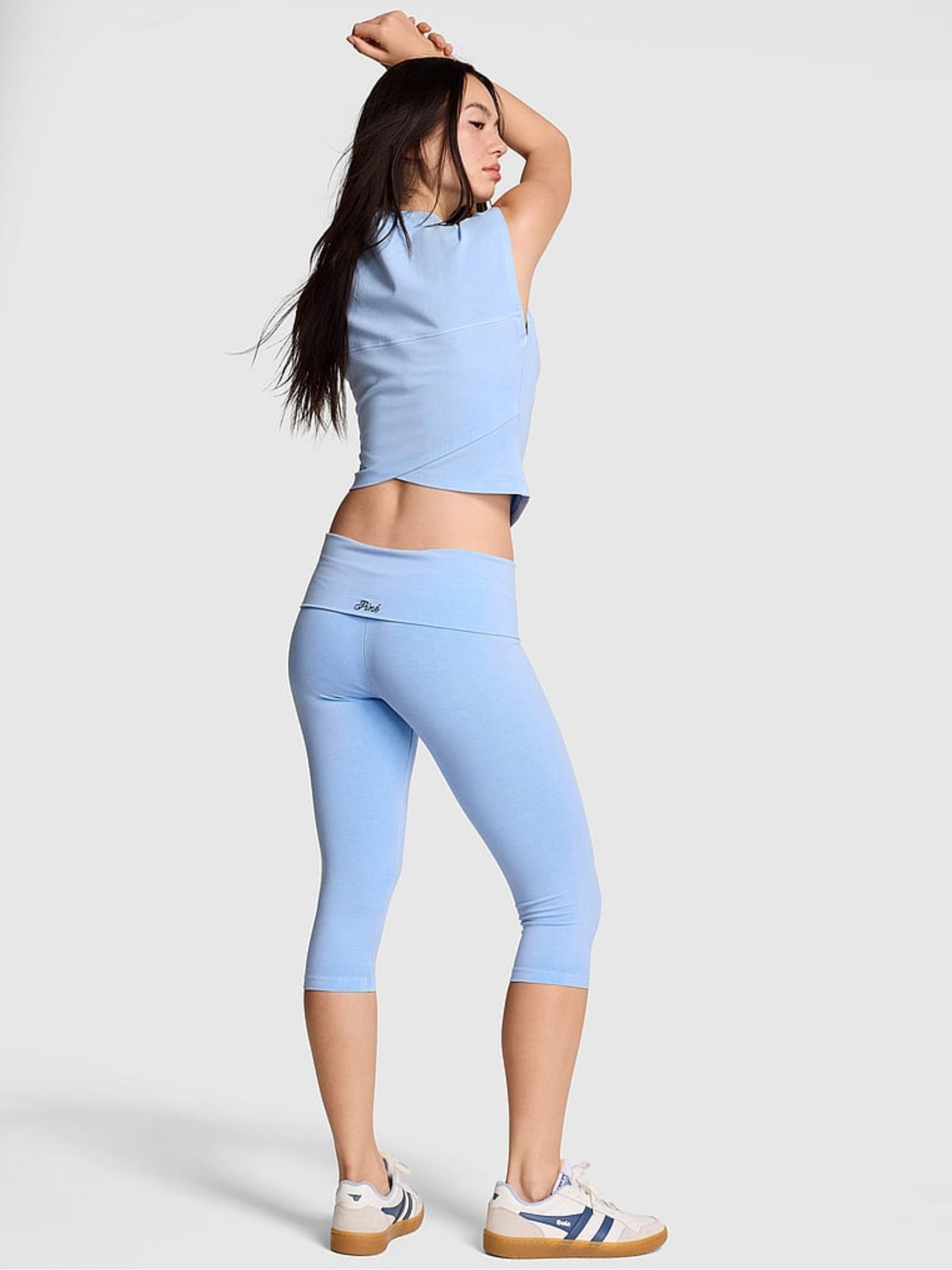 Blue Dancer Foldover Leggings - Image 3 of 3